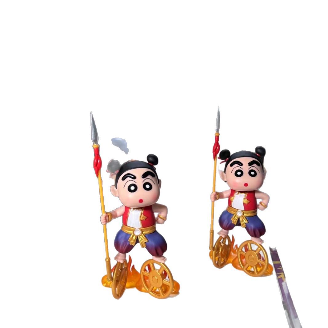 Crayon Shin-chan Cos Nezha Shinnosuke Nohara Figure Cute Ornament Keychain Doll Gift