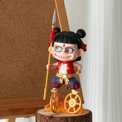 Nezha Expression Face-Changing Demon Child Cosplay Trendy Toy Desktop Ornament Gift