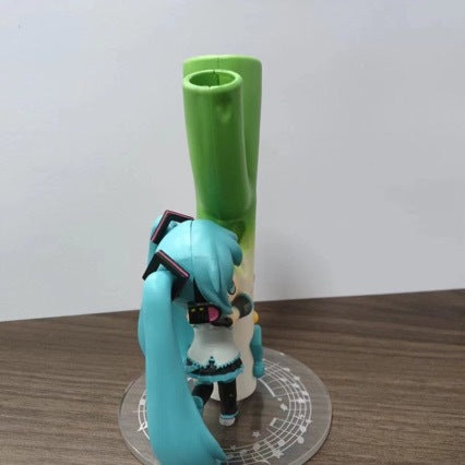 Hatsune Miku Holding Scallion Anime Figure Ornament Gift Chinese