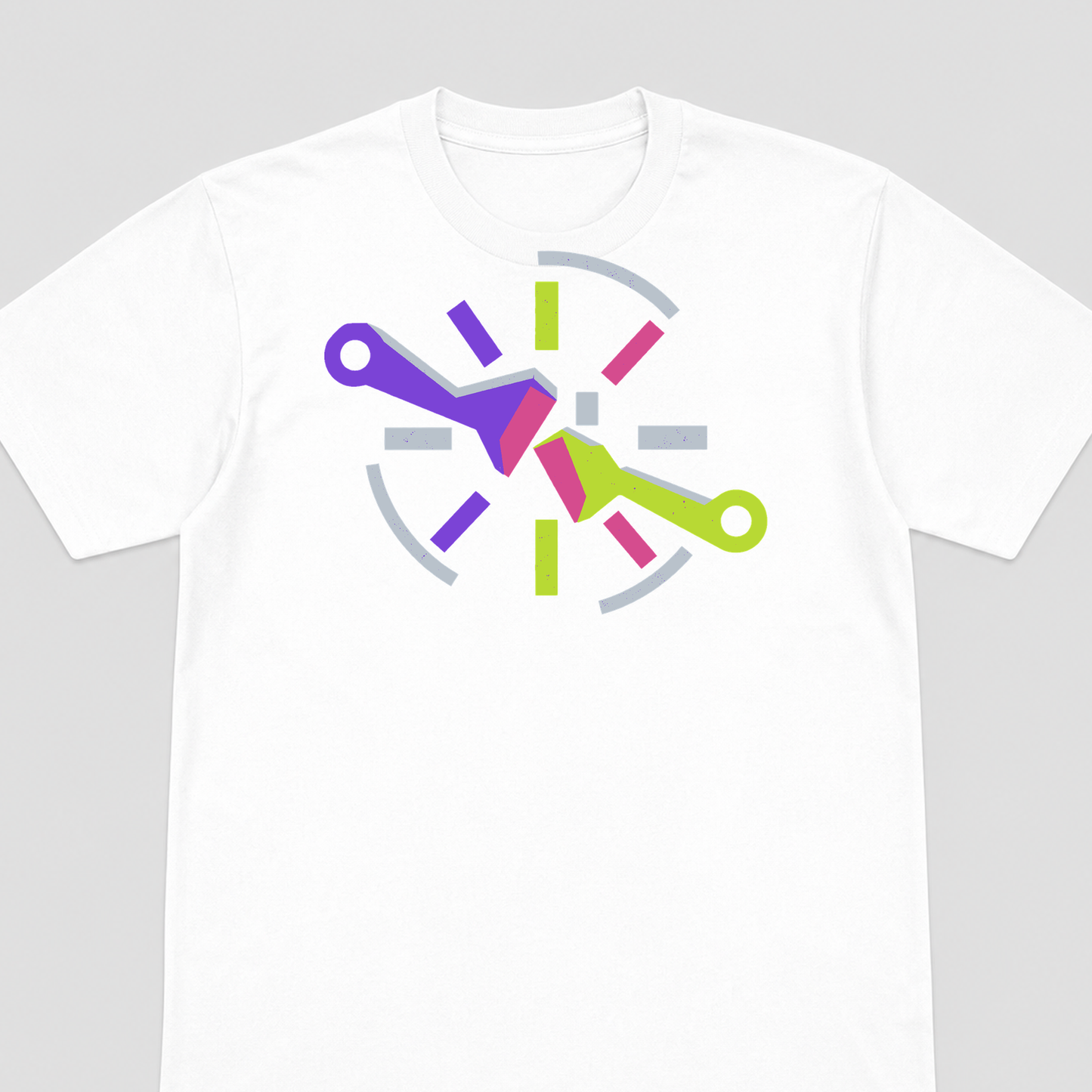 Escapement Pulse Exchange Horology Graphic T-Shirt - POD-20260811-146_white_front_closeup_mockup