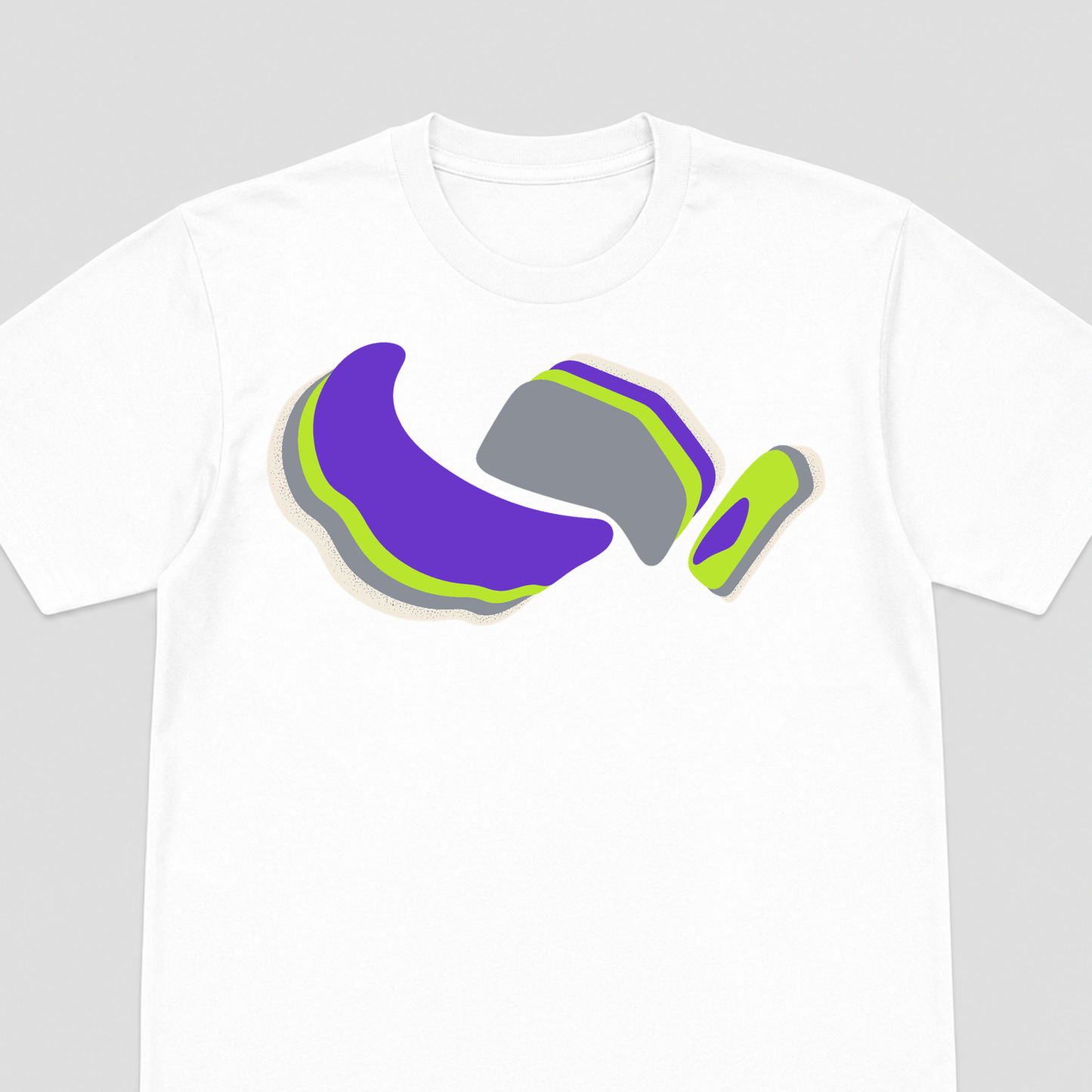 Pressure Fossil Bouldering Hold Graphic T-Shirt - POD-20260812-155_white_front_closeup_mockup