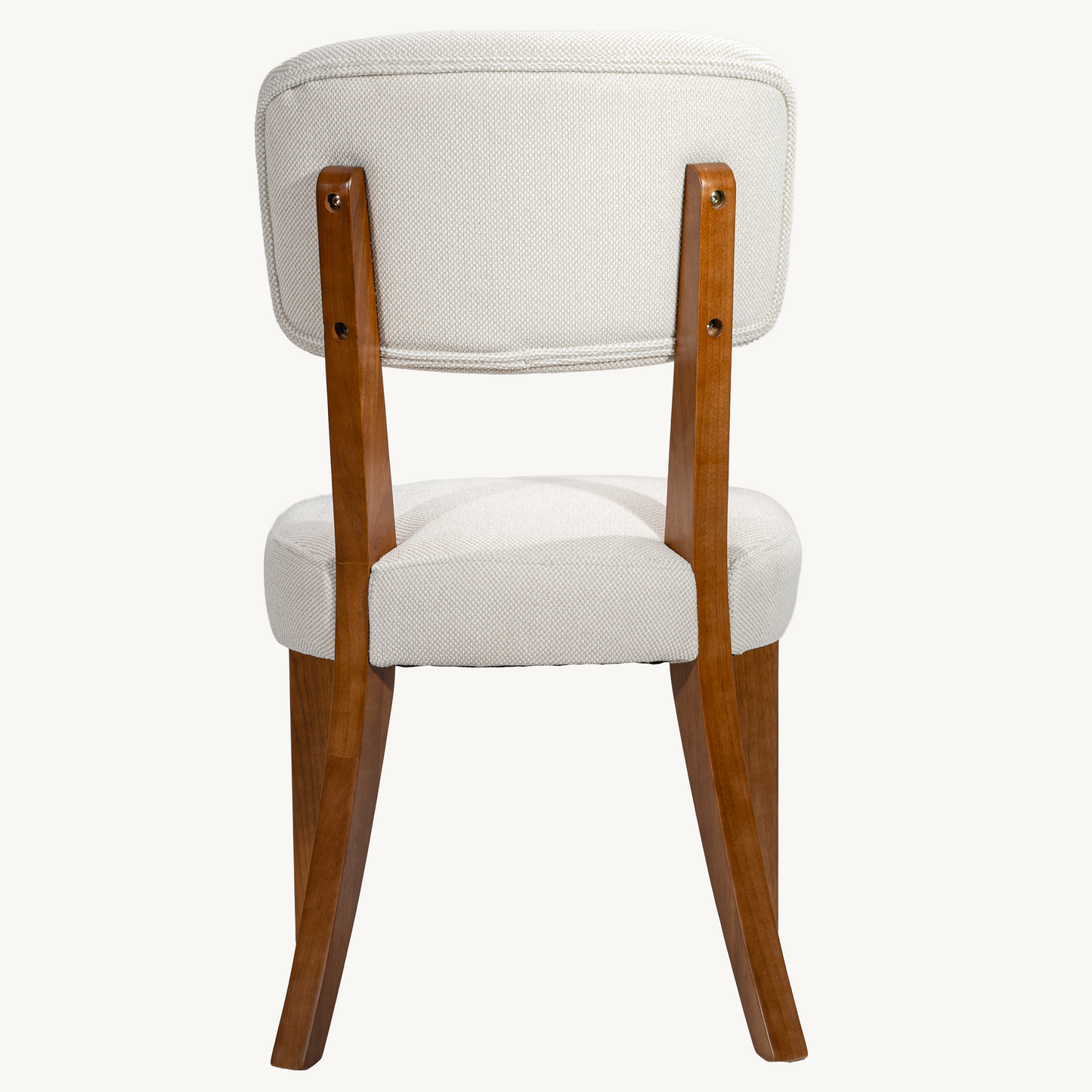 Modern Armless Dining Chairs Set of 2, Beige, Contemporary Side Chairs with Wood Legs - Versatile Accent Chairs for Dining Room, Kitchen, or Living Room image 12