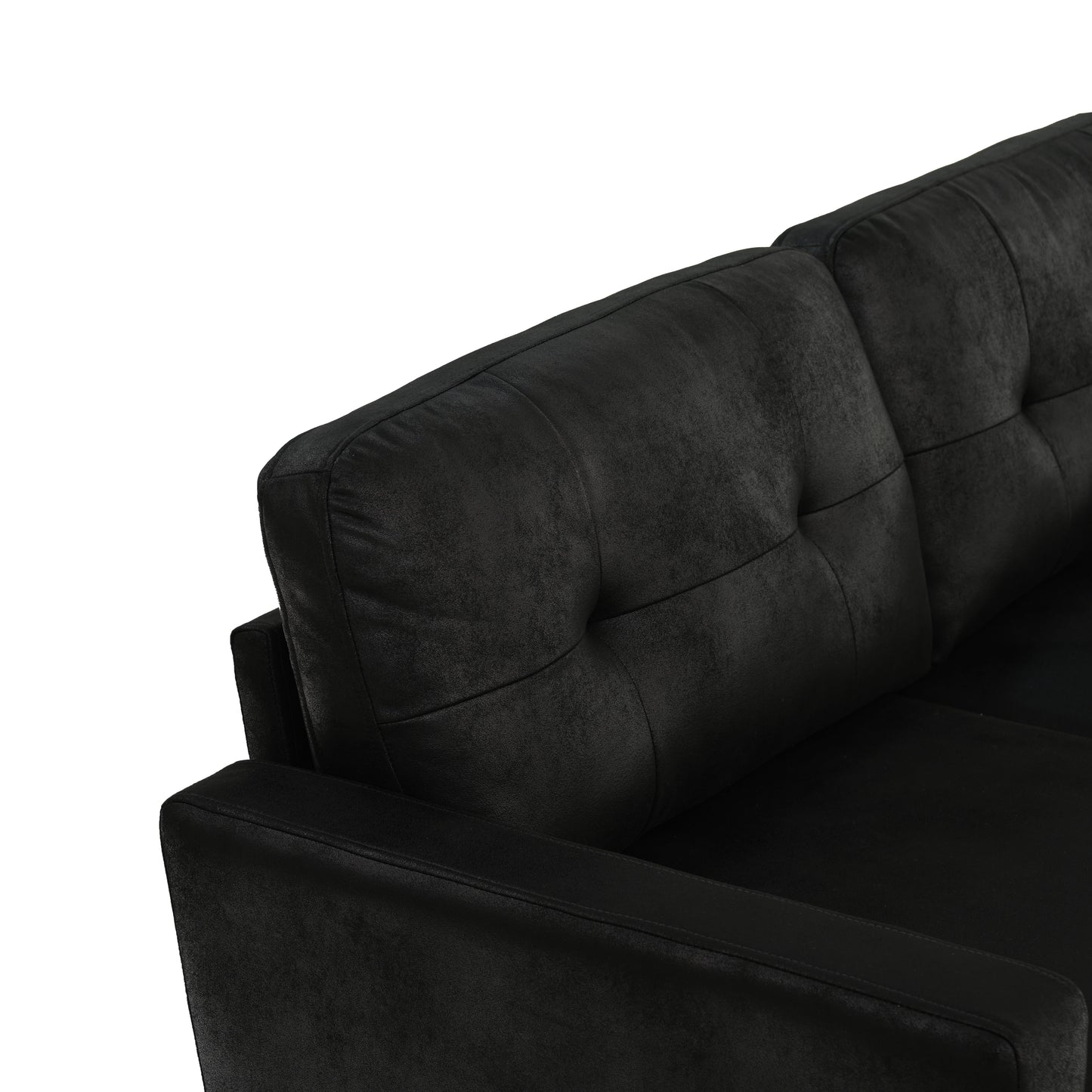 65-inch Modern Minimalist Two-Seater Sofa, featuring breathable Foil fabric and solid wood legs image 12
