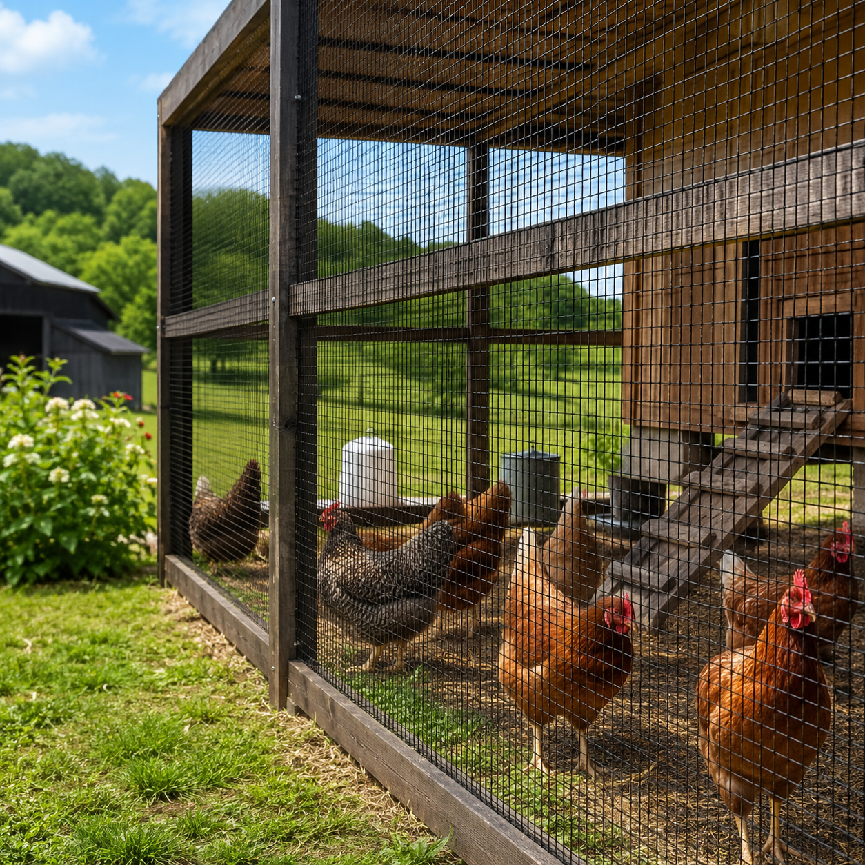 36in x 50ft black metal mesh, 1/2-inch welded chicken wire roll, garden plant fencing, suitable for chicken coops and home renovation image 11