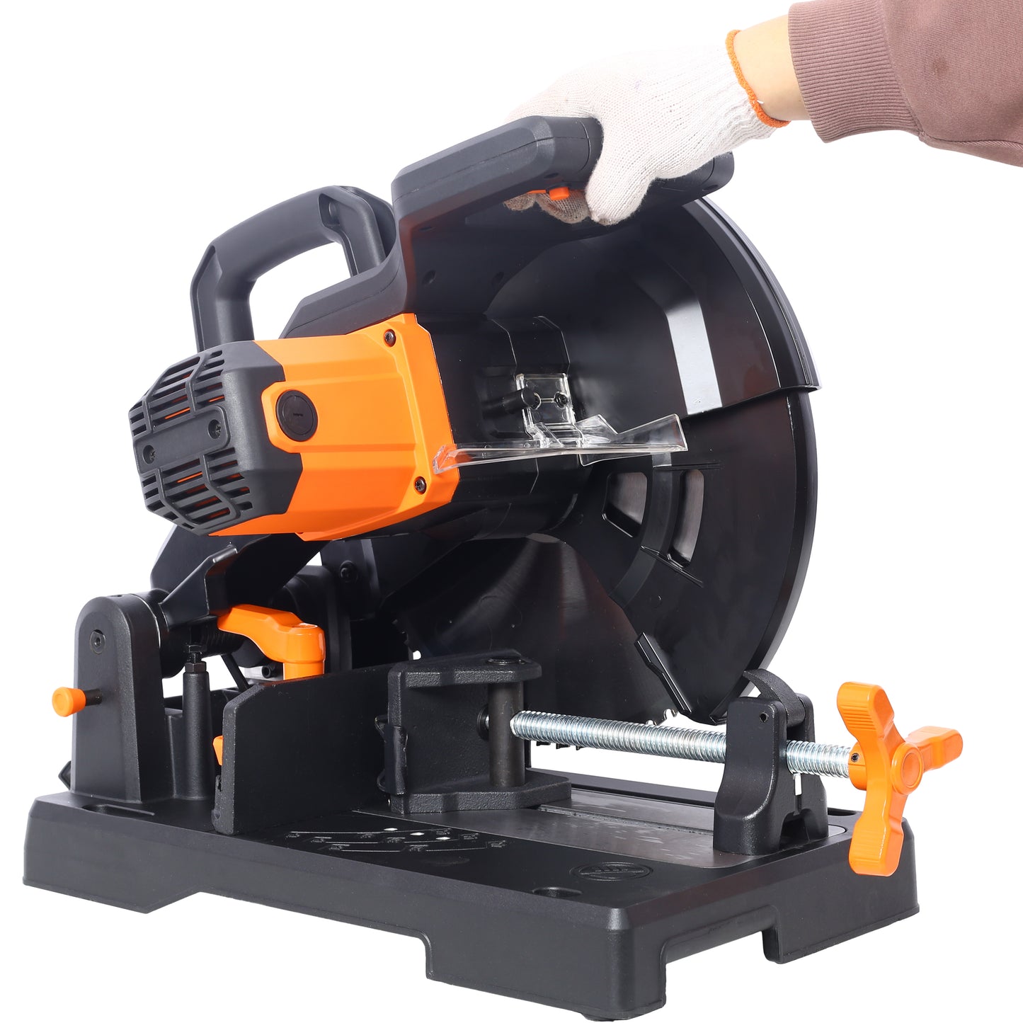 15-Amp Heavy Duty 14 Inch Metal Cutting Chop Saw W/ 14 Inch Carbide-Tipped Blade Premium Multi-Material Cut-Off Chop Saw with Carbide-Tipped Metal-Cutting Saw Blade,ETL certificate. image 12
