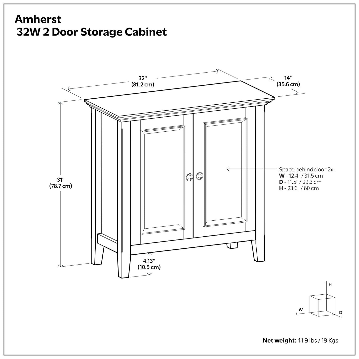 Amherst - Low Storage Cabinet - Hickory Brown image 9