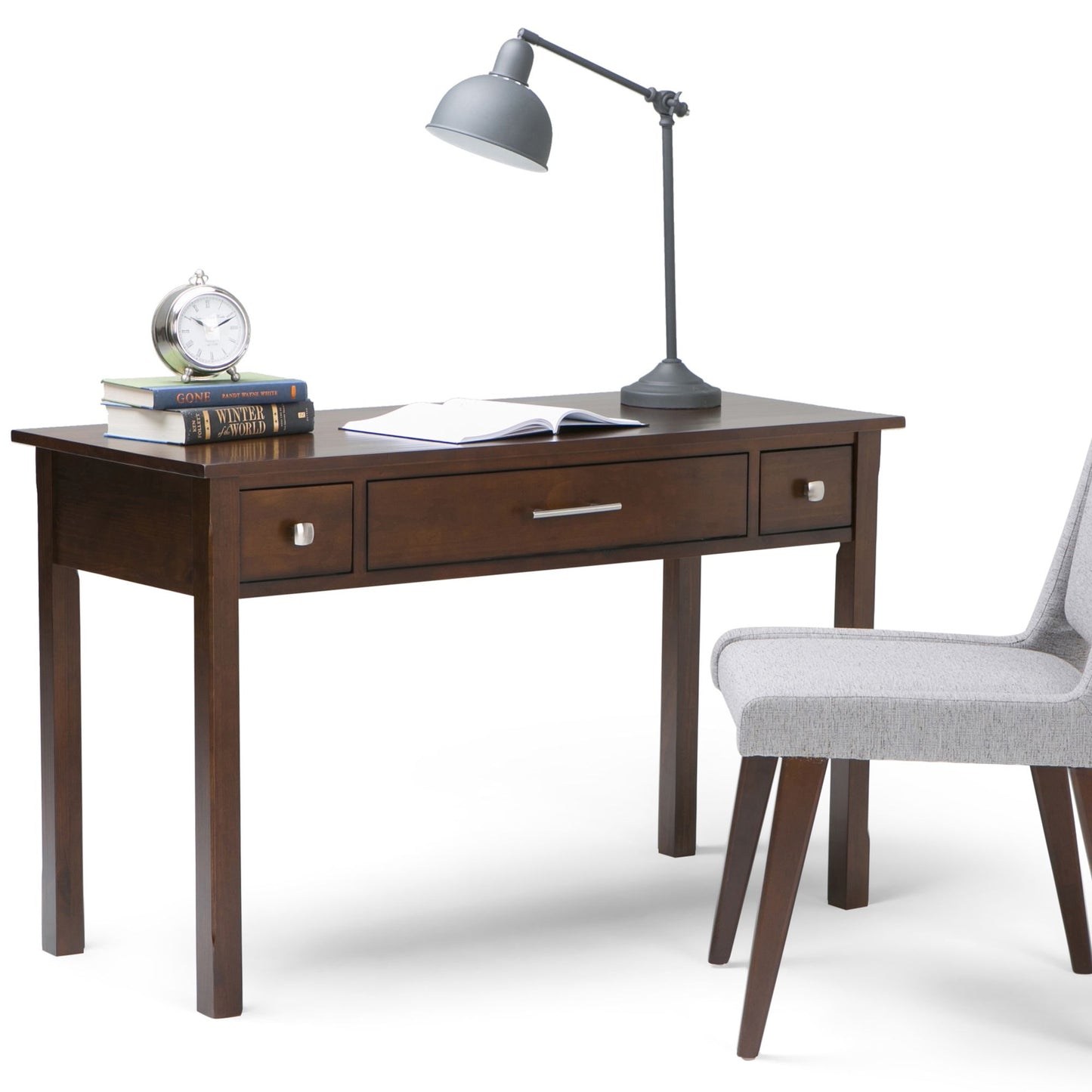 Avalon - Writing Office Desk - Dark Tobacco Brown image 8