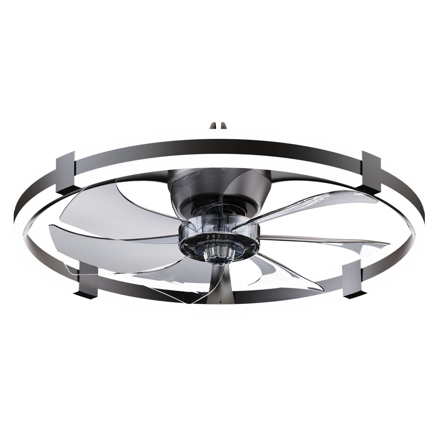 23.6'' LED Ceiling Fan Light Remote DC Motor Aluminum Body 6-Speed Infinite Dimming LED fan light for bedroom living room image 9