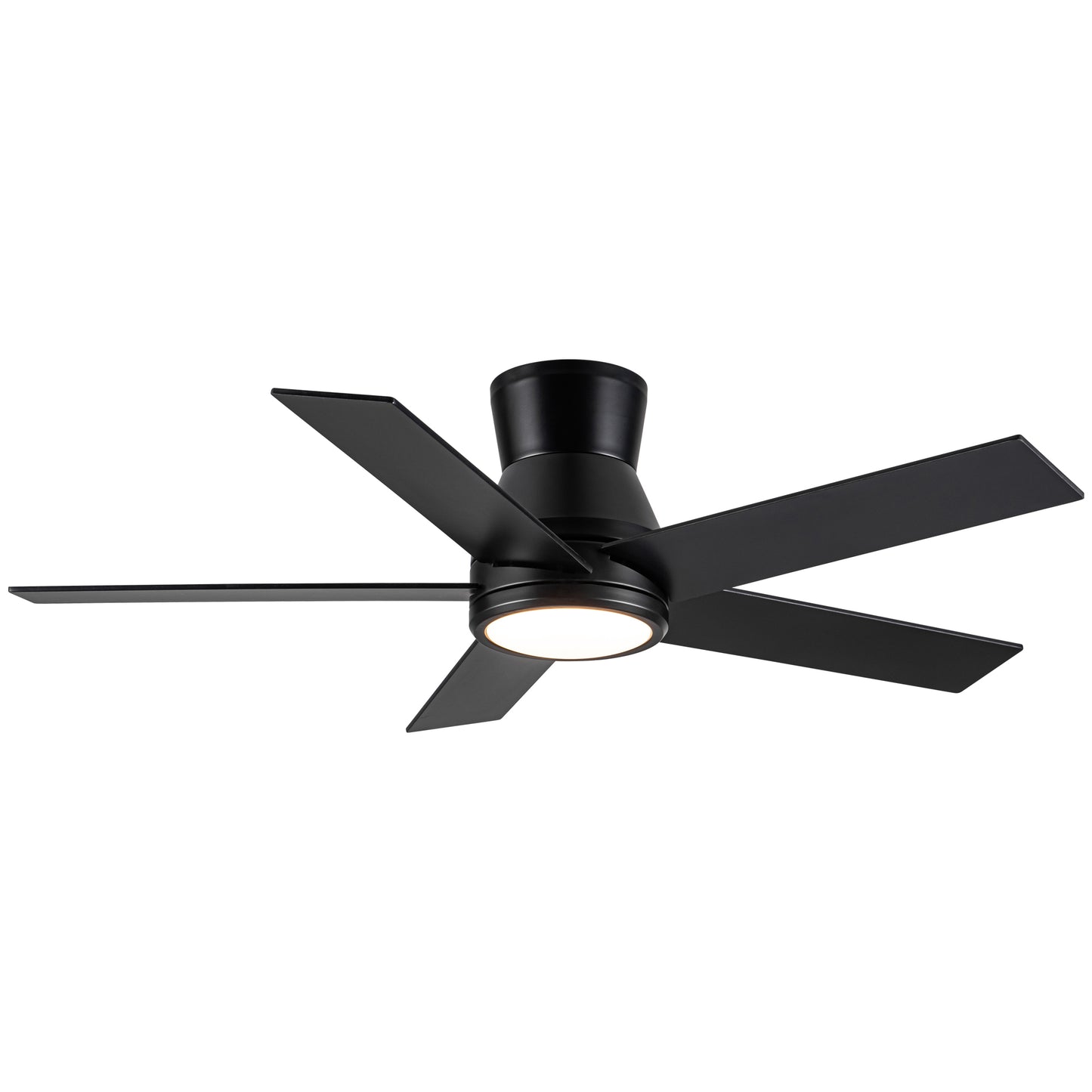 52" Black Lowe Profile Ceiling Fan with Light image 12