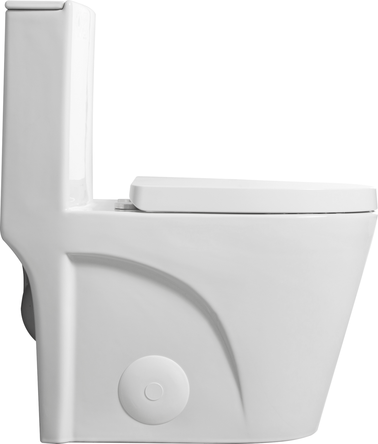 1.1/1.6 GPF Tornado Flush One-Piece Toilet for bathrooms,Siphonic S-trap 12",Elongated Bowl with Soft Close Seat,Powerful Dual Flush MAP 1000g,Comfort Chair Seat ADA Height 17", White 26T01-GW image 7