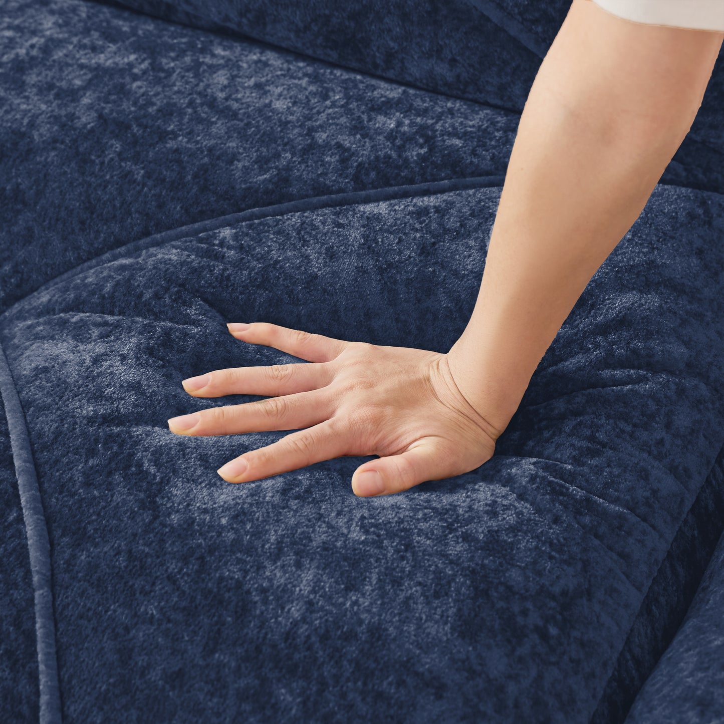 Ottoman Velvet- Blue image 5