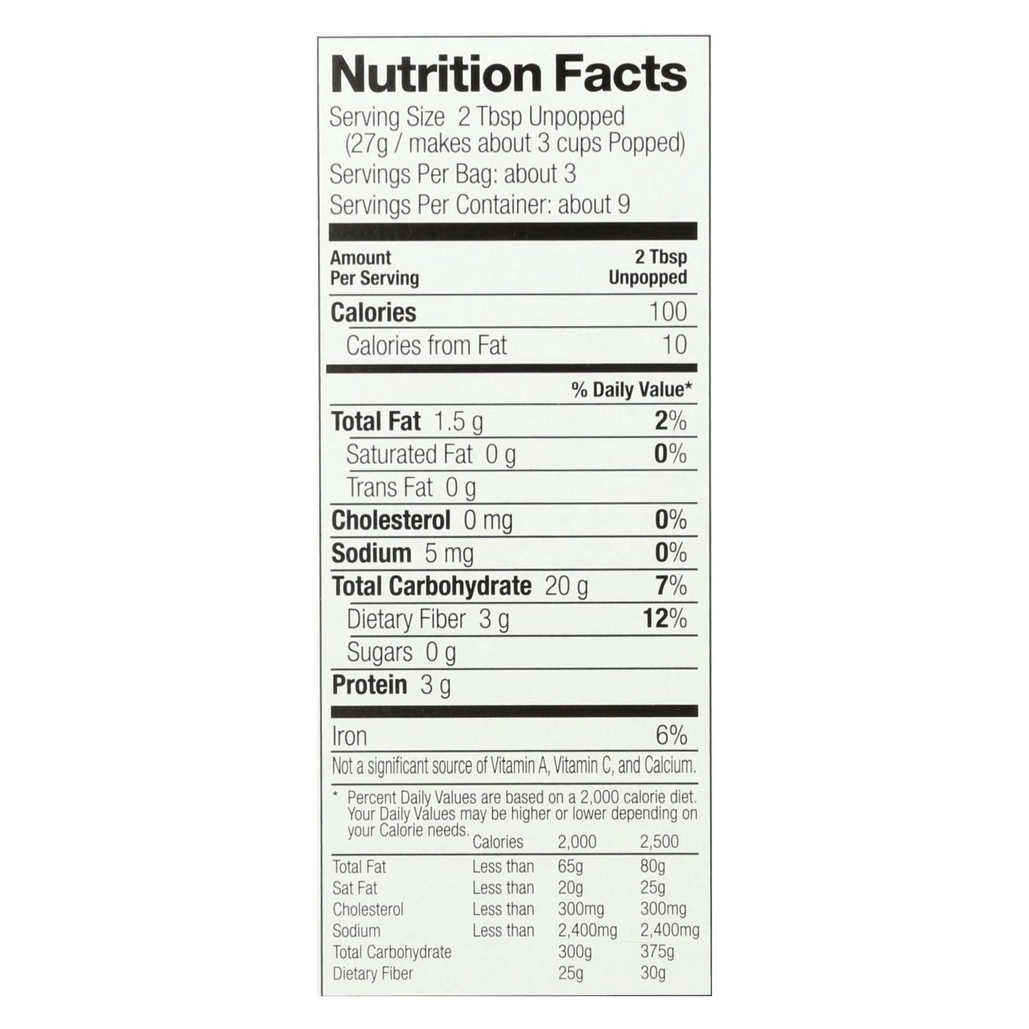 Black Jewell, Microwave Popcorn - Case Of 6 - 8.7 Oz image 2