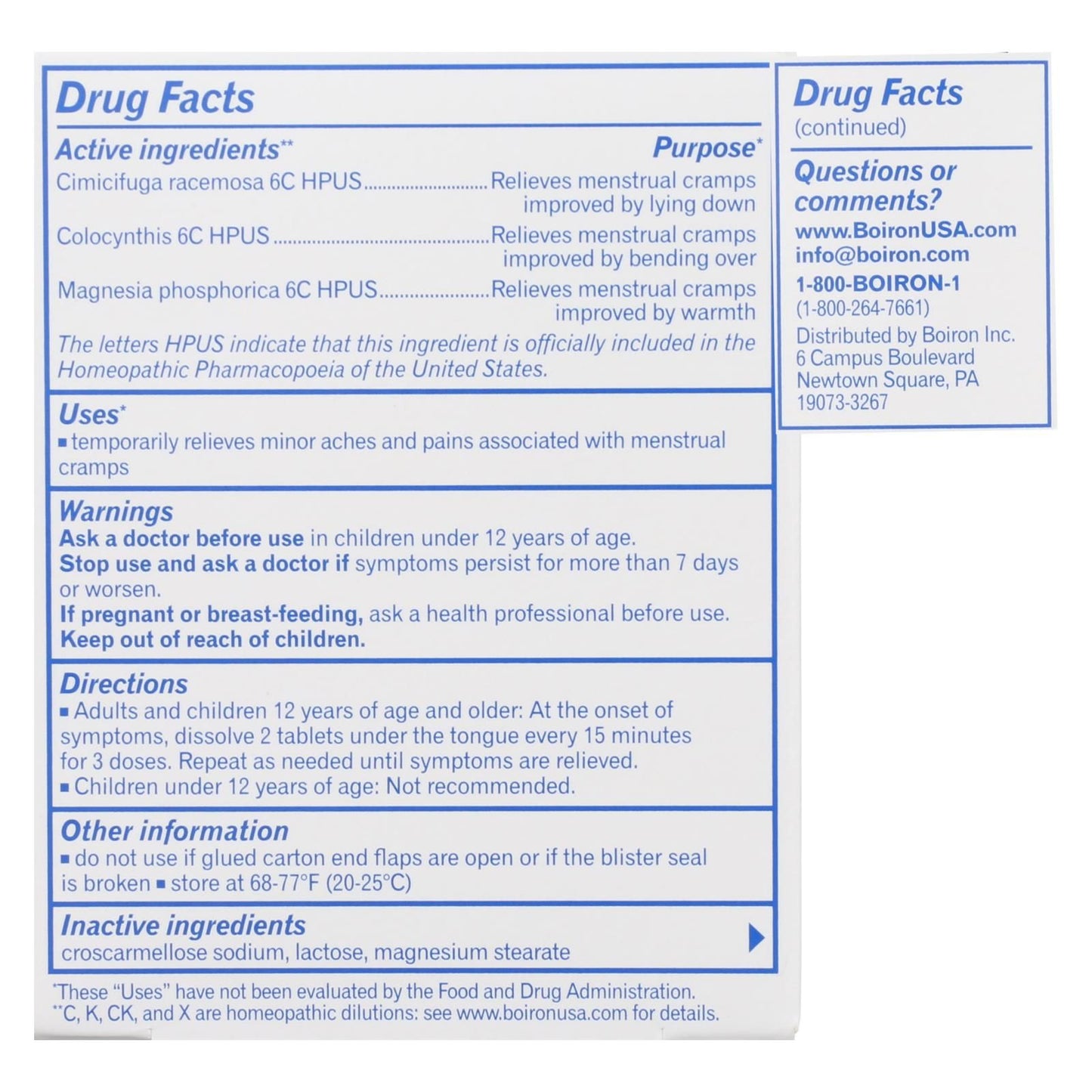 Boiron - Cyclease Cramp - 60 Tablets image 2