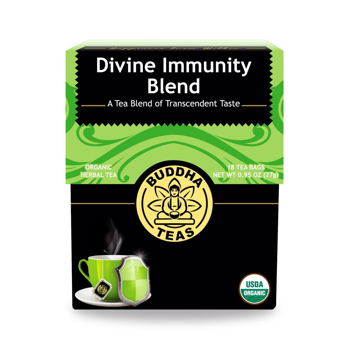 Buddha Teas - Organic Tea - Divine Immunity - Case Of 6 - 18 Count image 1