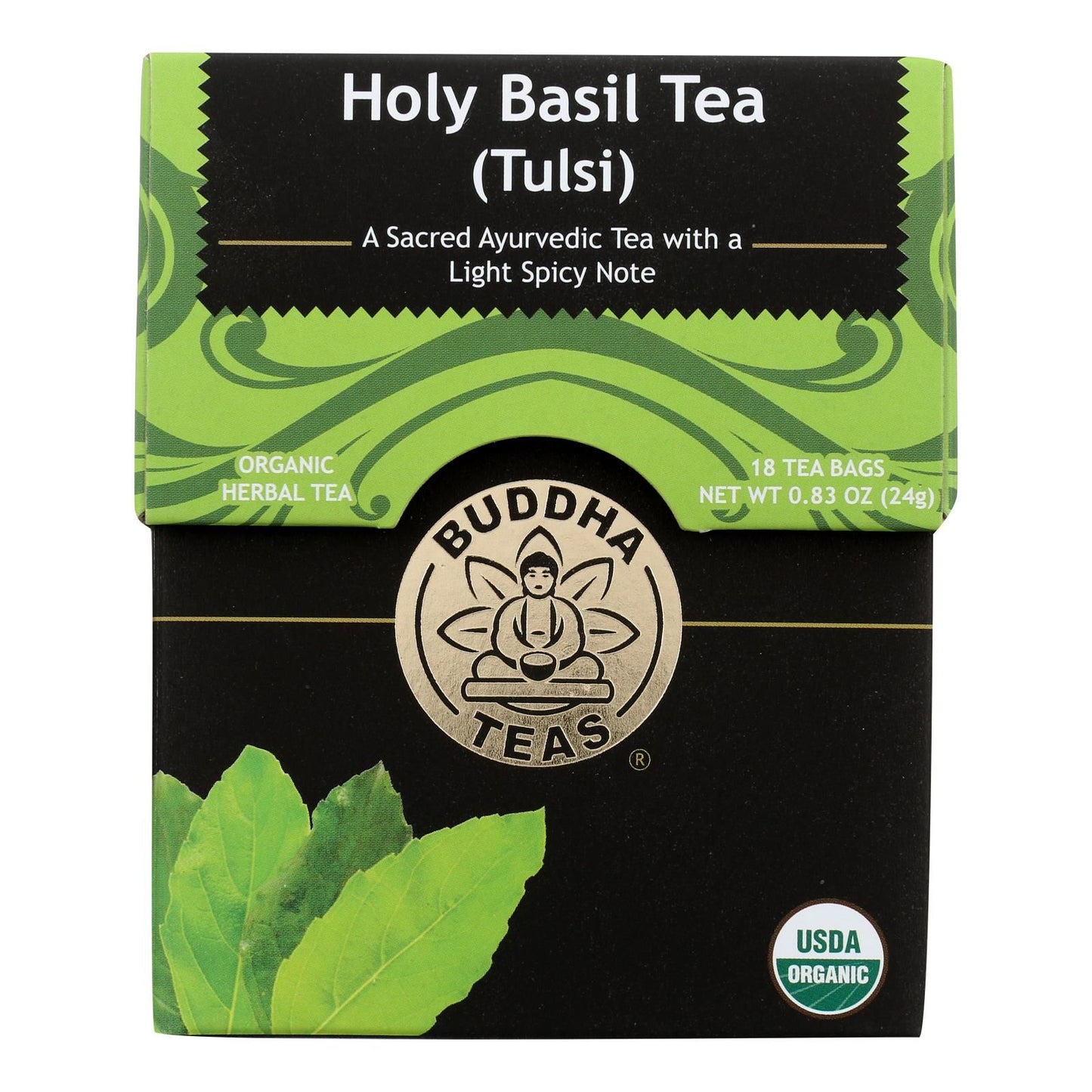 Buddha Teas - Tea Organic Holy Basil - Case Of 6 - 18 Bag image 1
