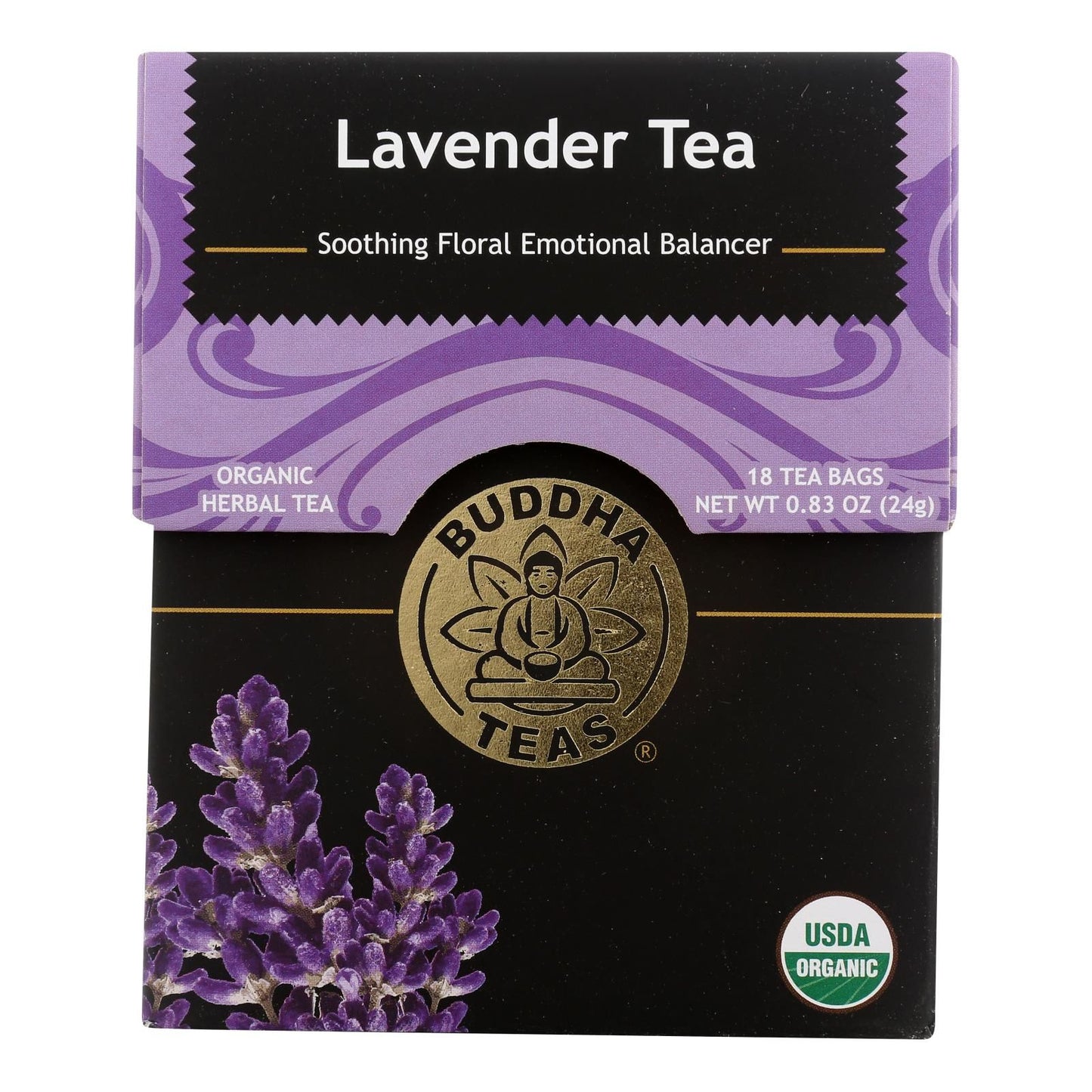 Buddha Teas - Tea Organic Lavender - Case Of 6 - 18 Bag image 1