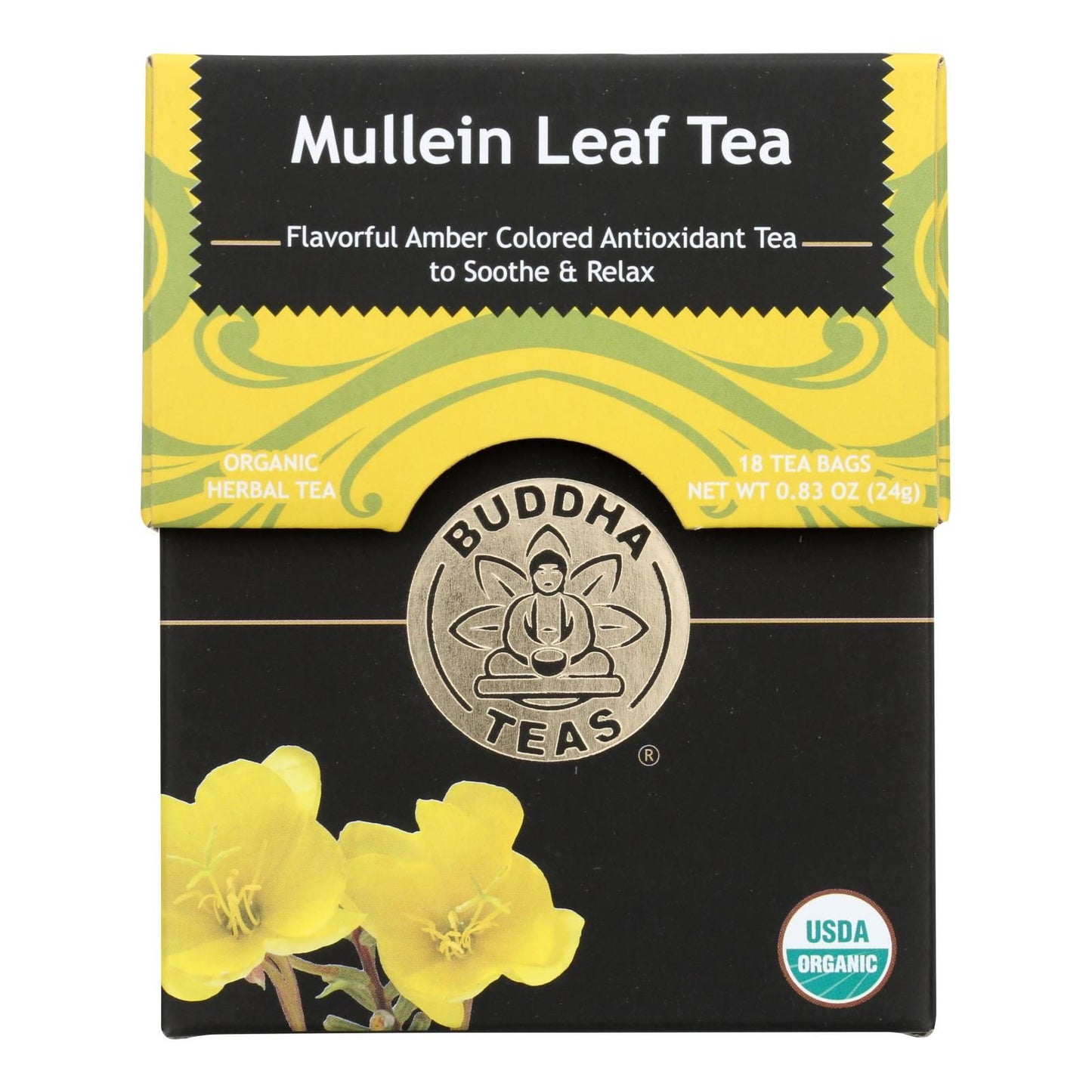 Buddha Teas - Tea Organic Mullein Leaf - Case Of 6 - 18 Bag image 1