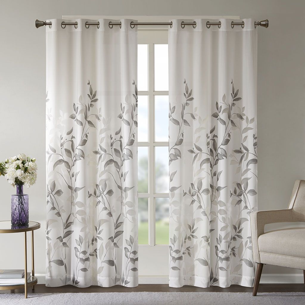 Burnout Printed Curtain Panel image 11