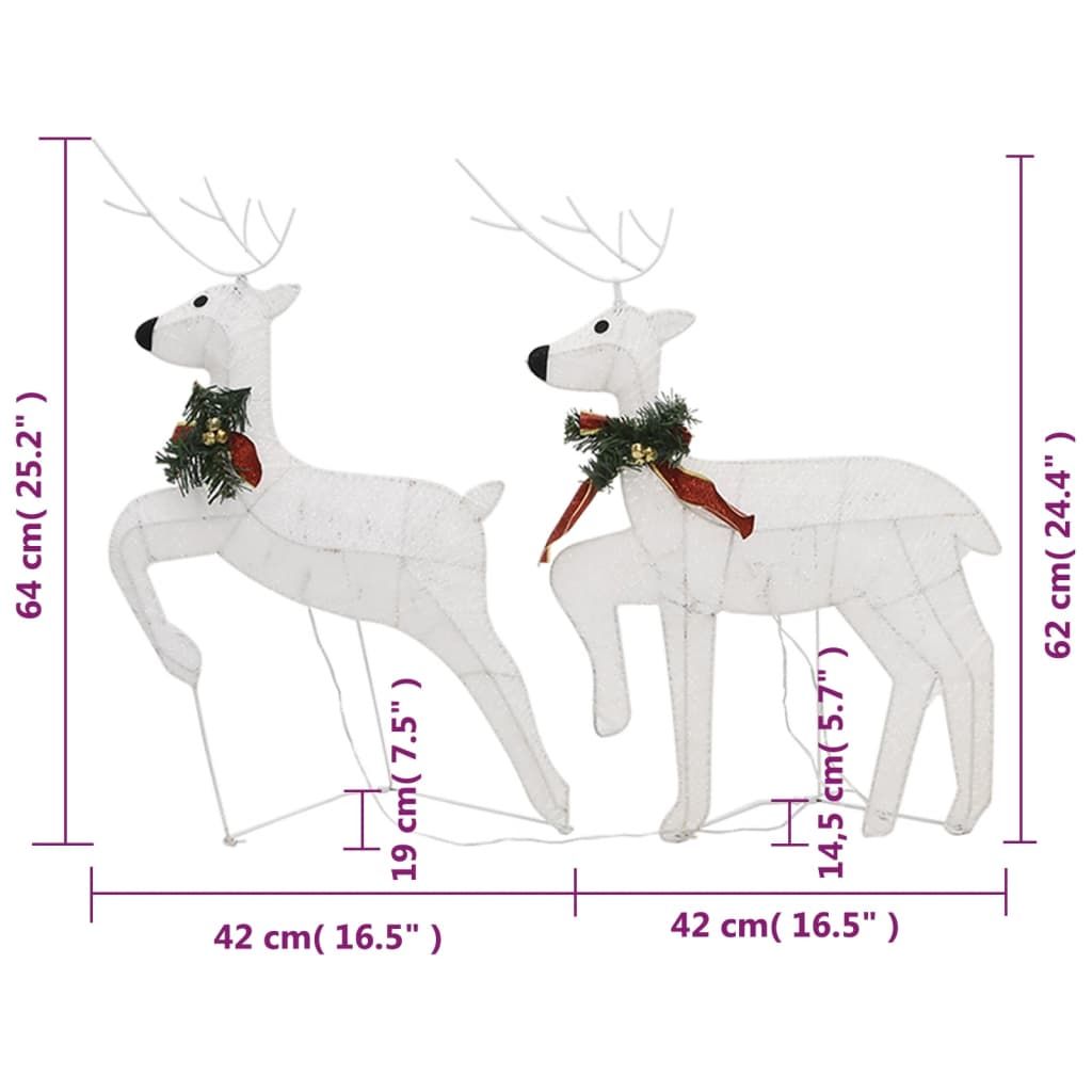 Christmas Reindeers 4 pcs White 80 LEDs image 9