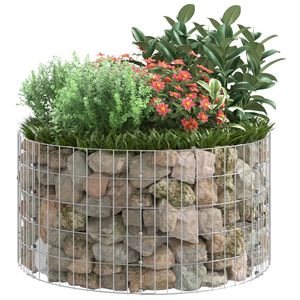 Circular Gabion Pole Galvanized Steel - Empty - Ready for Assembly