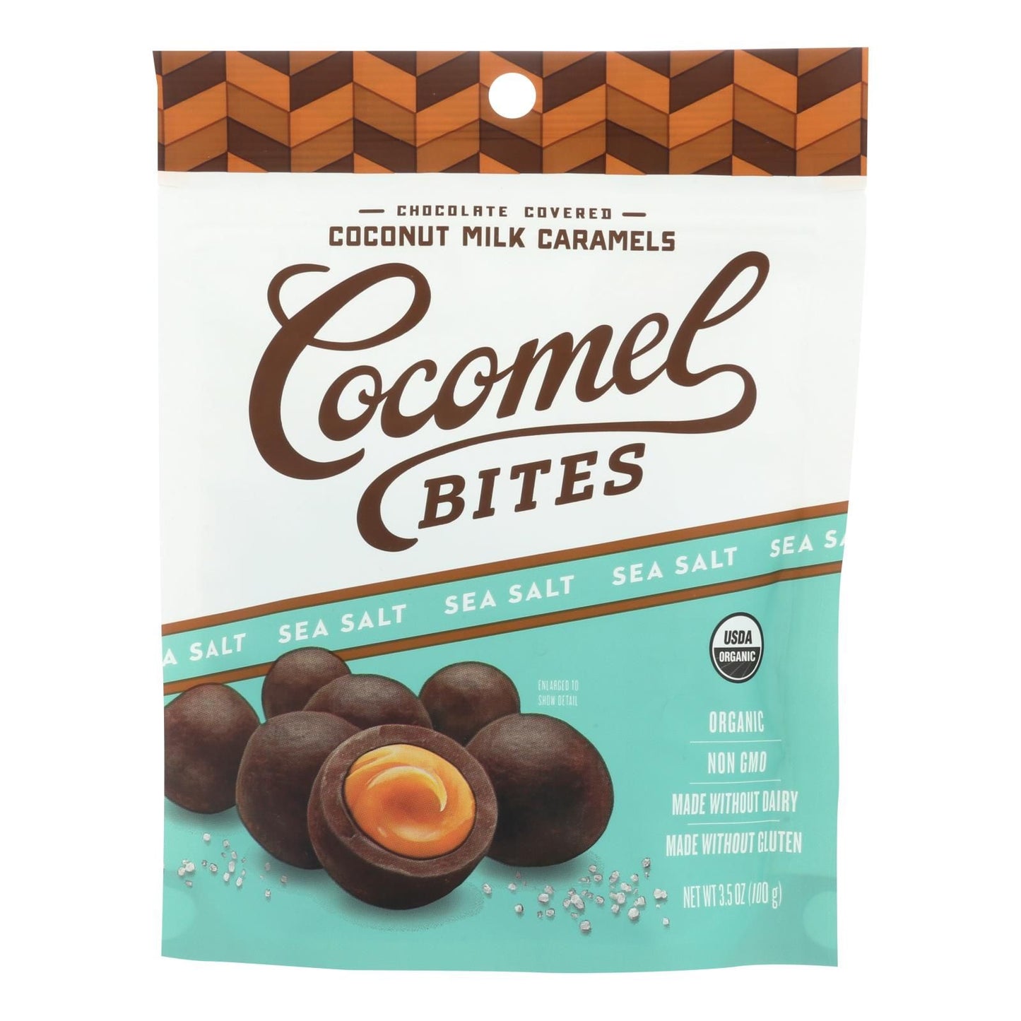 Cocomel - Carmel Bite - Organic - Sea Salt - Case Of 6 - 3.5 Oz image 1