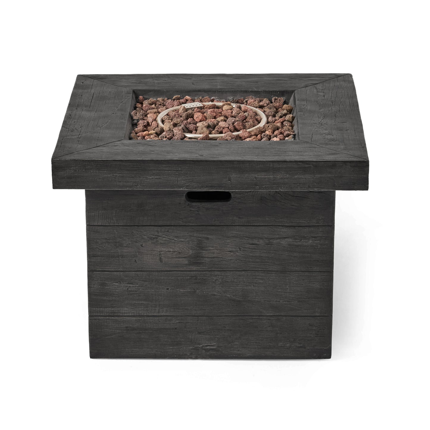 ANCHORAGE 32'' WOOD SQUARE MGO FIRE PIT GREY - 40,000 BTU image 12
