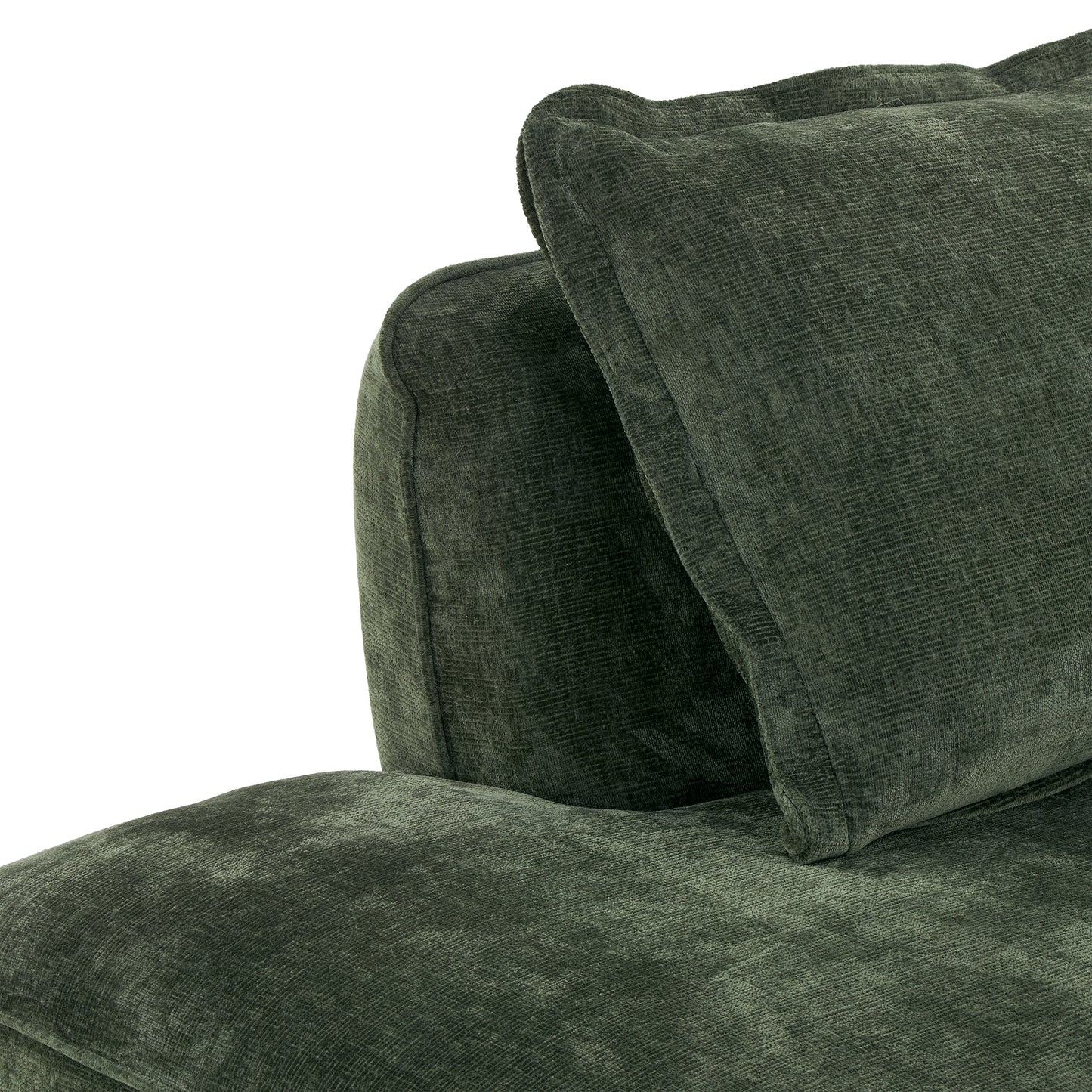 122" Modern L-Shaped Sectional Sofa with High-Density Fully Compressed Sponge and Chaise Lounge, 2-Piece Set, Fully Assembled Right Hand Facing, Deep Seating, Perfect for Living Room, Lounge image 12