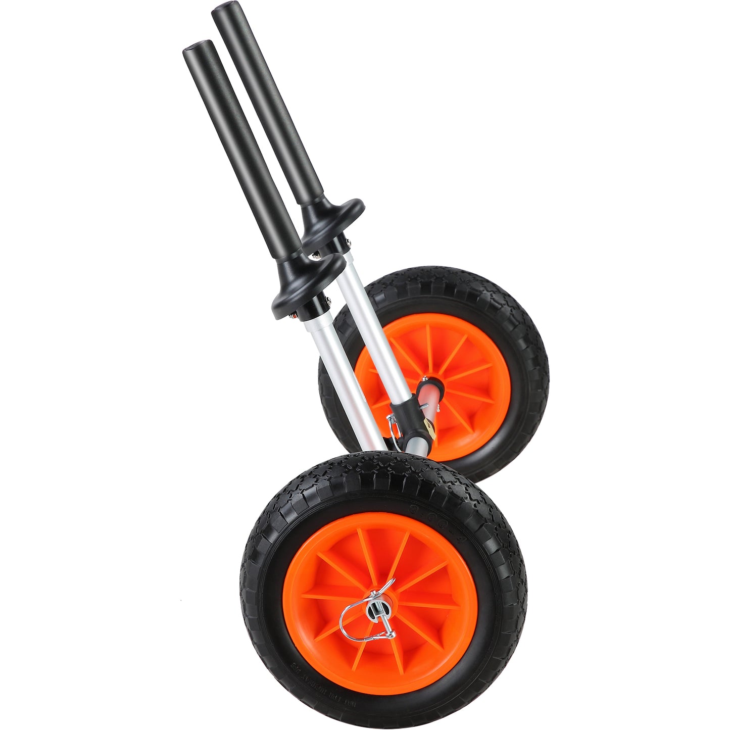 Heavy Duty Kayak Cart, 280lbs Load Capacity, Detachable Canoe Trolley Cart with 10'' Solid Tires, Adjustable Width & Top Foam Protection, for Kayaks with Drain Holes of 2.54cm and Above image 8