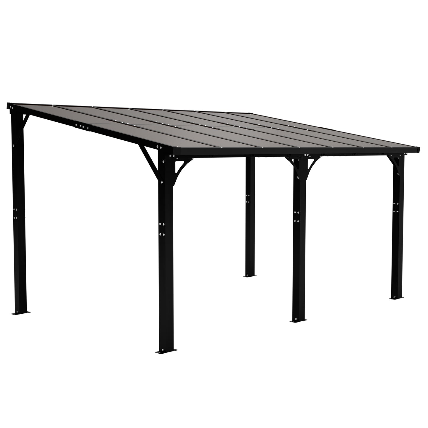 14x10 FT Hardtop Gazebo, Heavy Duty Outdoor Pergola with Tinted Polycarbonate Roof, UV & Snow Resistant, Rustproof Aluminum Frame – For Patio, Backyard, Garden, Carport image 12