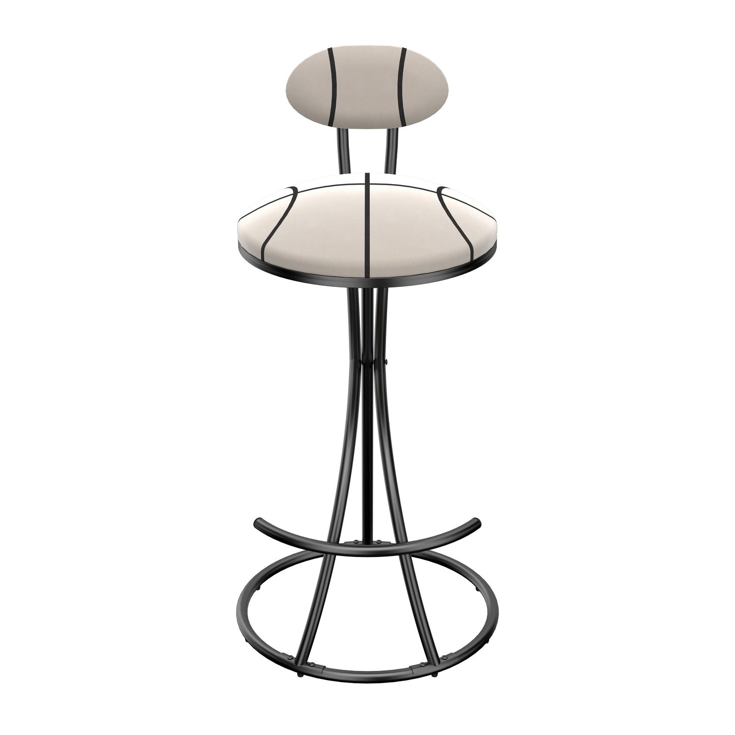 Upholstered Bar Stools Set of 2 Striped Counter Height Barstools Modern Velvet Dining Chairs for Kitchen Island, Living Room (Black & Stripe) image 12