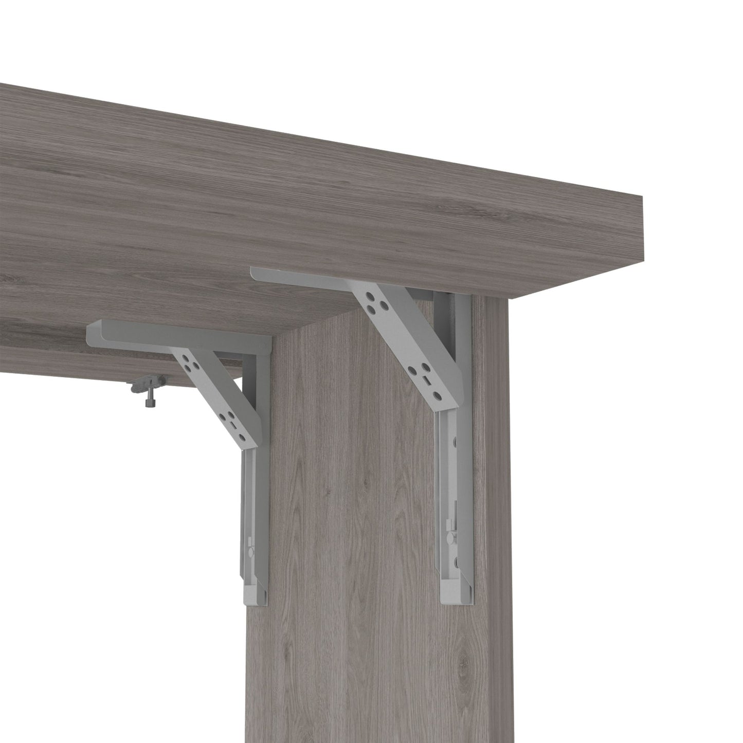 Dalton Foldable Table with Base and Shelves image 10
