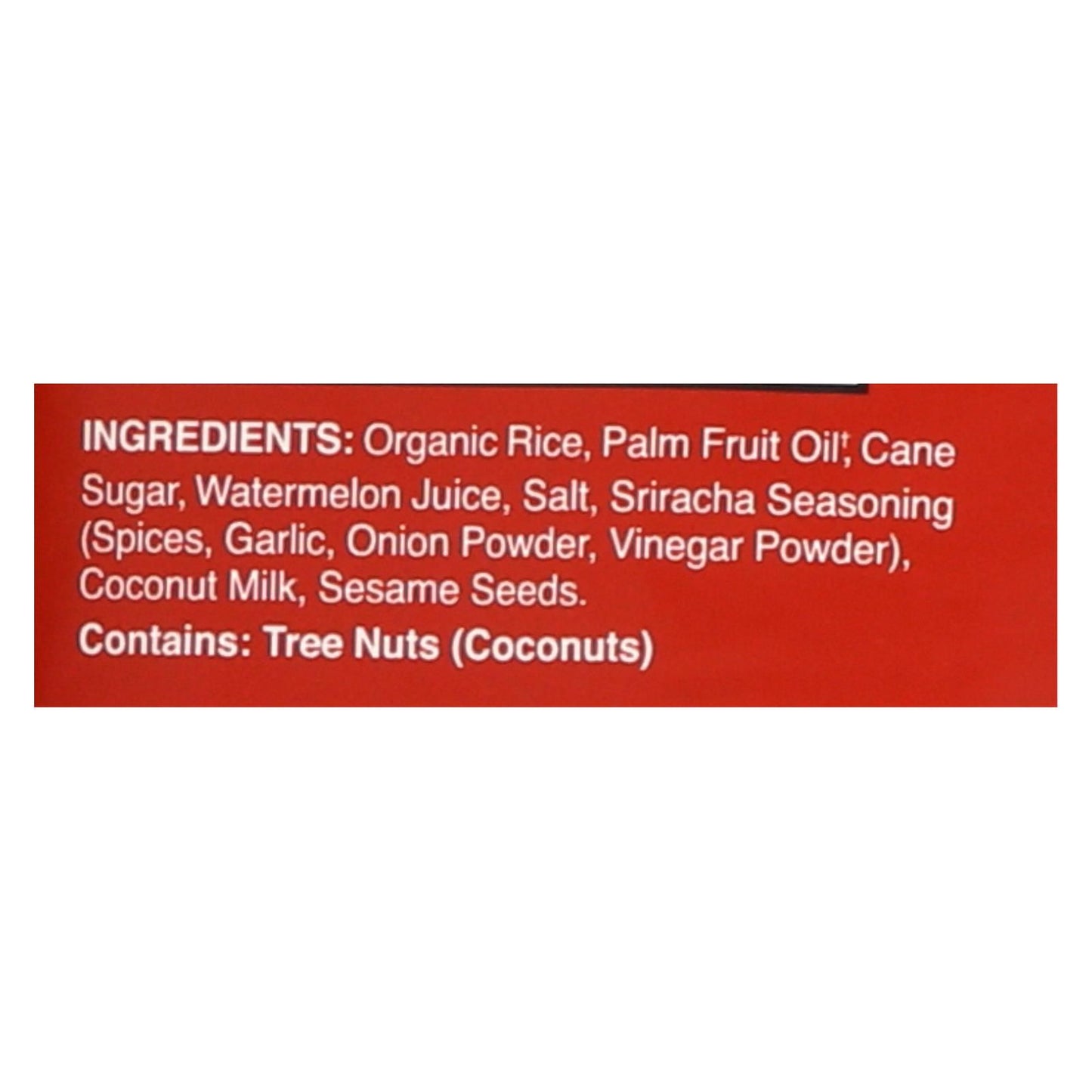 Dang - Sticky Rice Chips - Sriracha - Case Of 12 - 3.50 Oz image 3