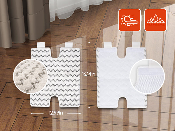 Steam Mops for Floor Cleaning, Unique Double-Sided Flip Design, 15 Seconds Fast Heating 10-in-1 Steam Cleaner for Kitchen, Living Room Wood Floor Tile Cleaning image 12