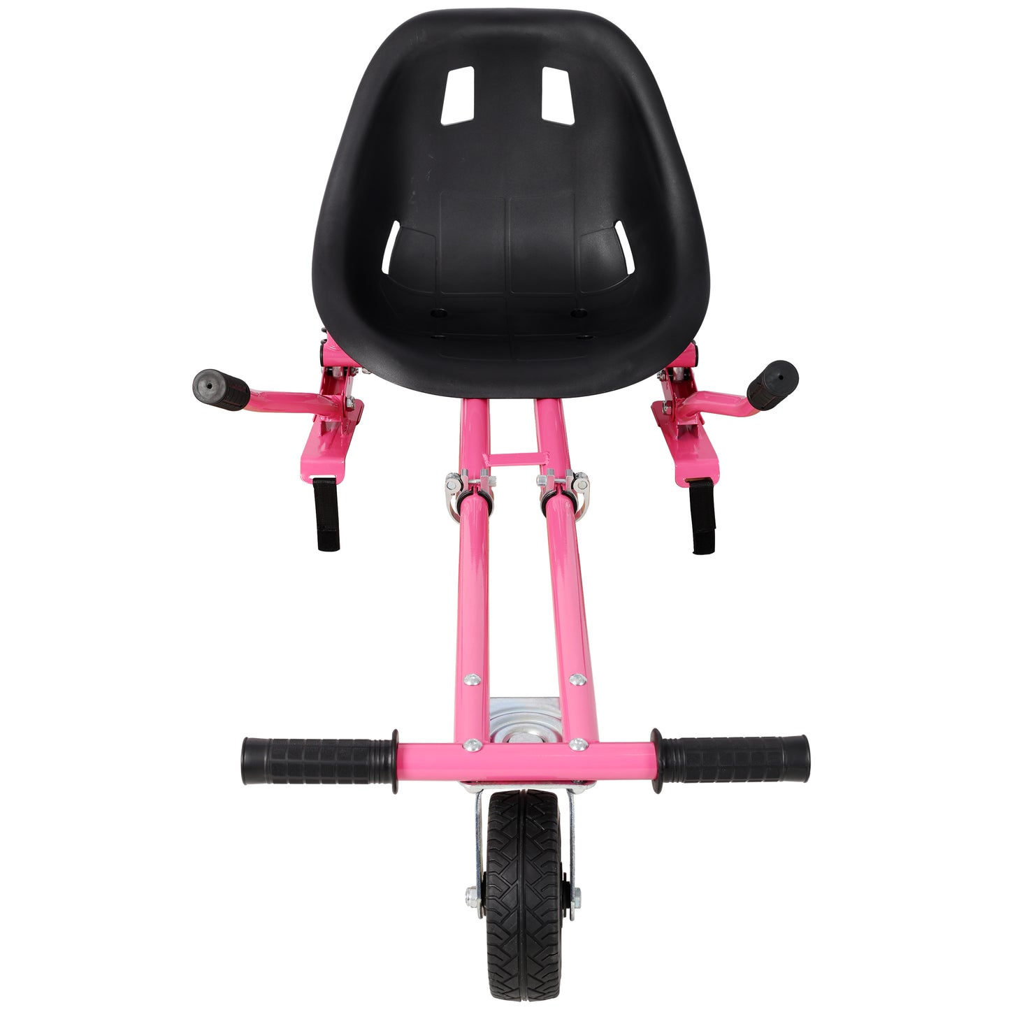 Hoverboard Seat Attachment Go-Kart,Fits 6.5" 8"10" Hoverboards, Heavy Duty Dual Pole & Dual Shock Absorber,Sturdy Adjustable Off-Road Frame,Hover Cart for Family Fun,not include Hoverboard,Pink image 12