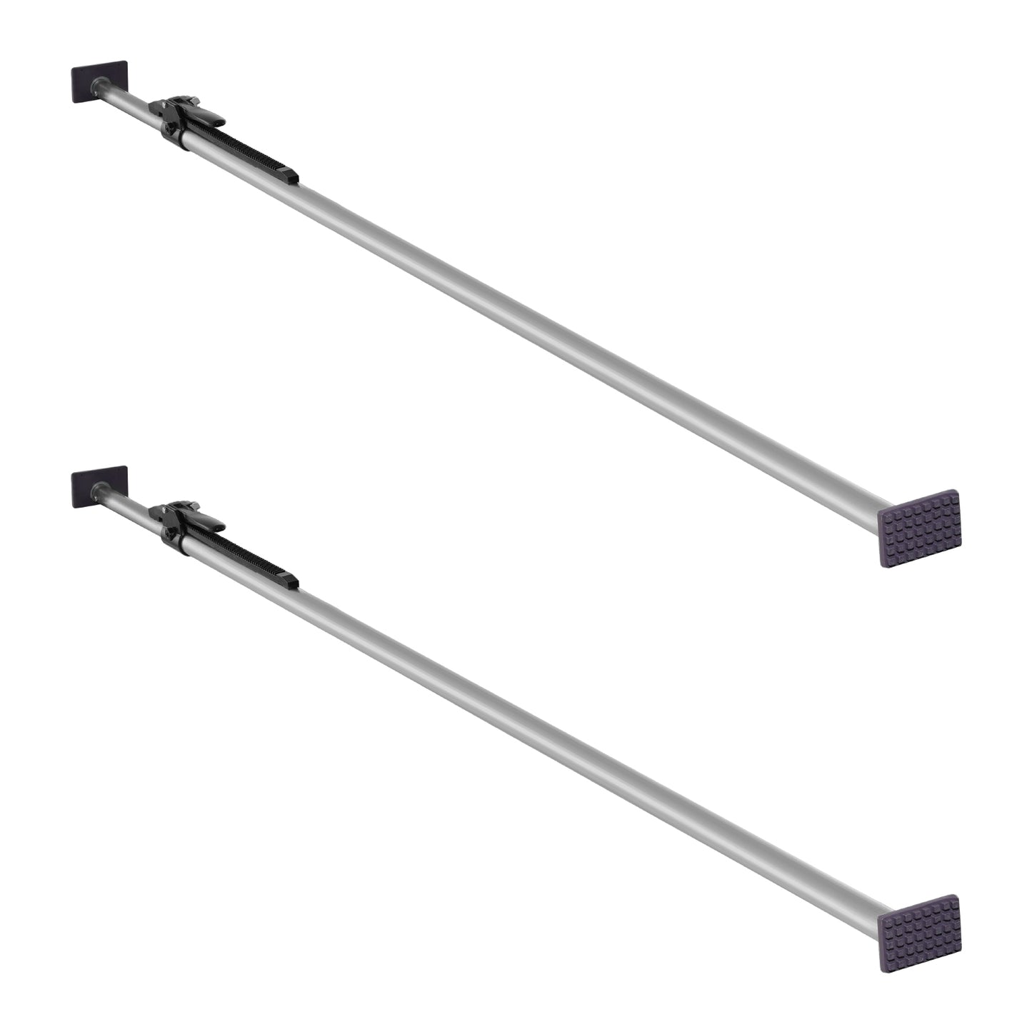 Cargo Bar, Cargo Bar Adjustable from 89" to 104", Heavy-duty Steel Cargos Stabilizer with Non-Slip Foot Pads, Truck Bed Load Lock Bars for Box Trucks, Semi-Trailers, Trailers (2PCS) image 12