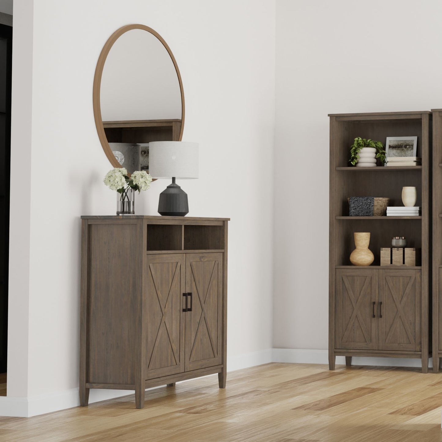 Ela - Medium Storage Cabinet - Smoky Brown image 11