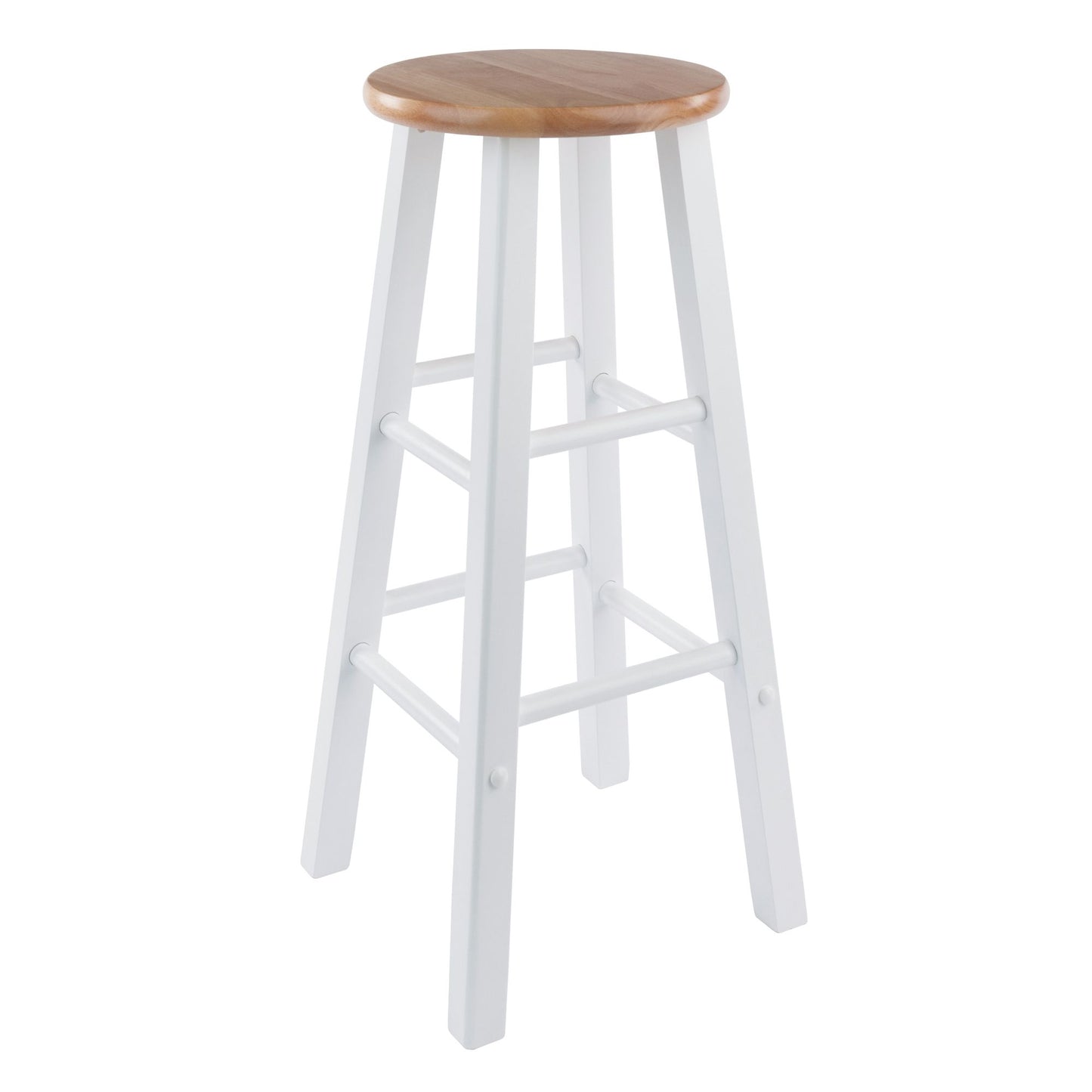 Element Bar Stools; 2-Pc Set; Natural & White image 6