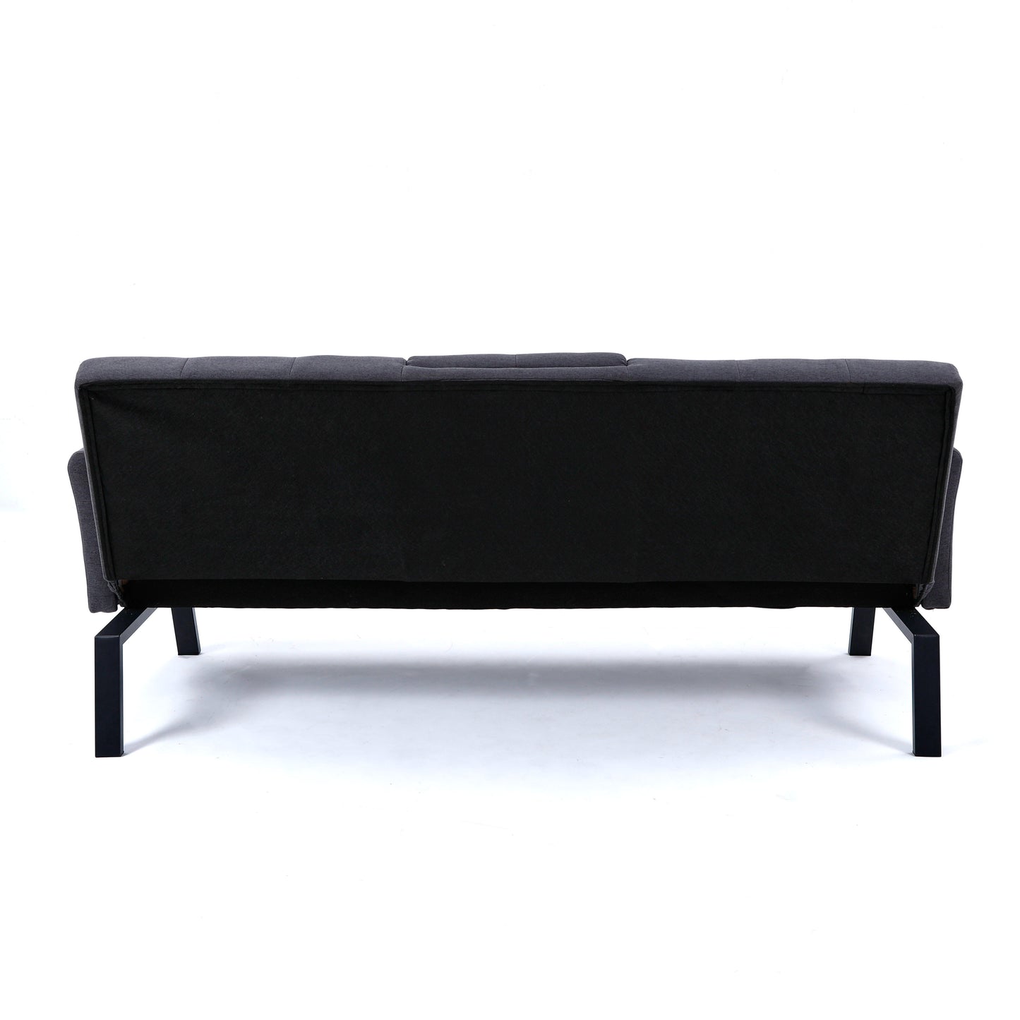 70-inch multi-functional cotton and linen sofa bed: foldable + cup holder + side storage, instantly switch between living room and bedroom image 12