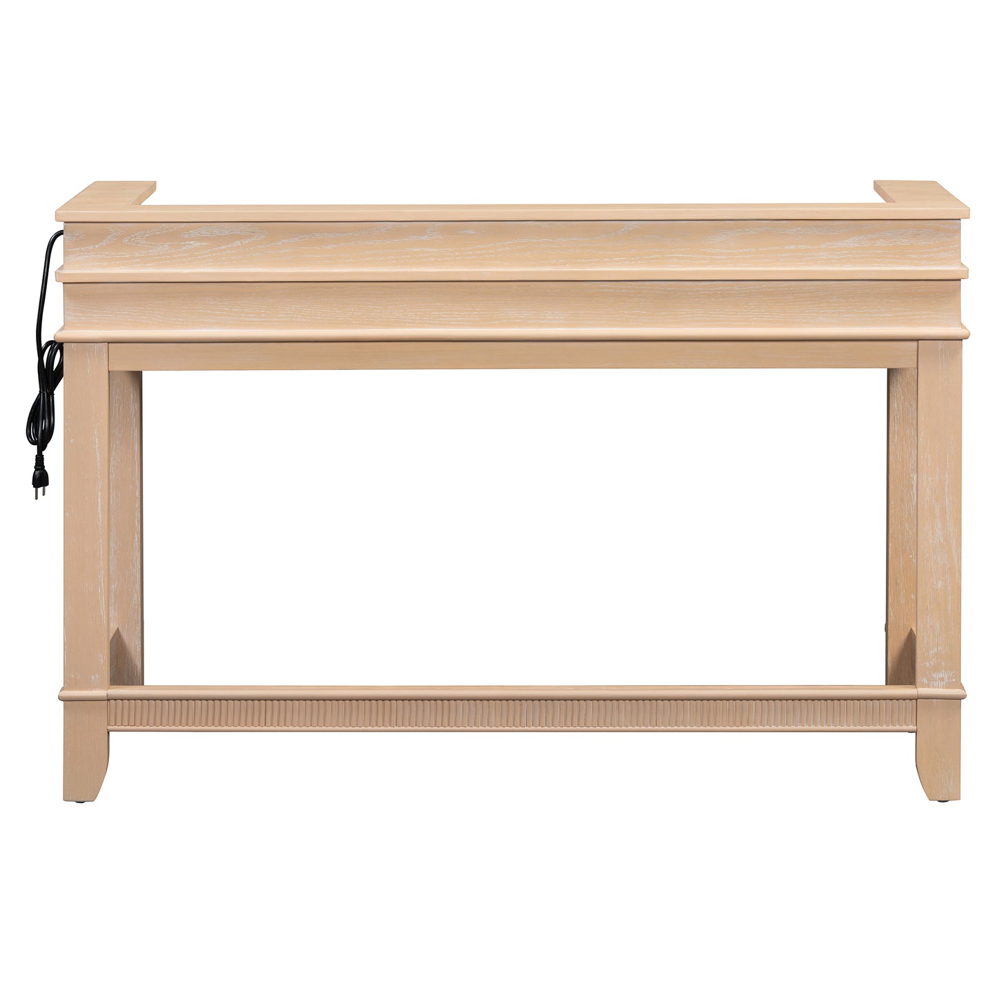 TREXM 4-Piece Dining Table Set for 3, Retro Kitchen Table and Chairs Set with 3 Storage Drawers, Ideal for Small Spaces (Natural) image 12