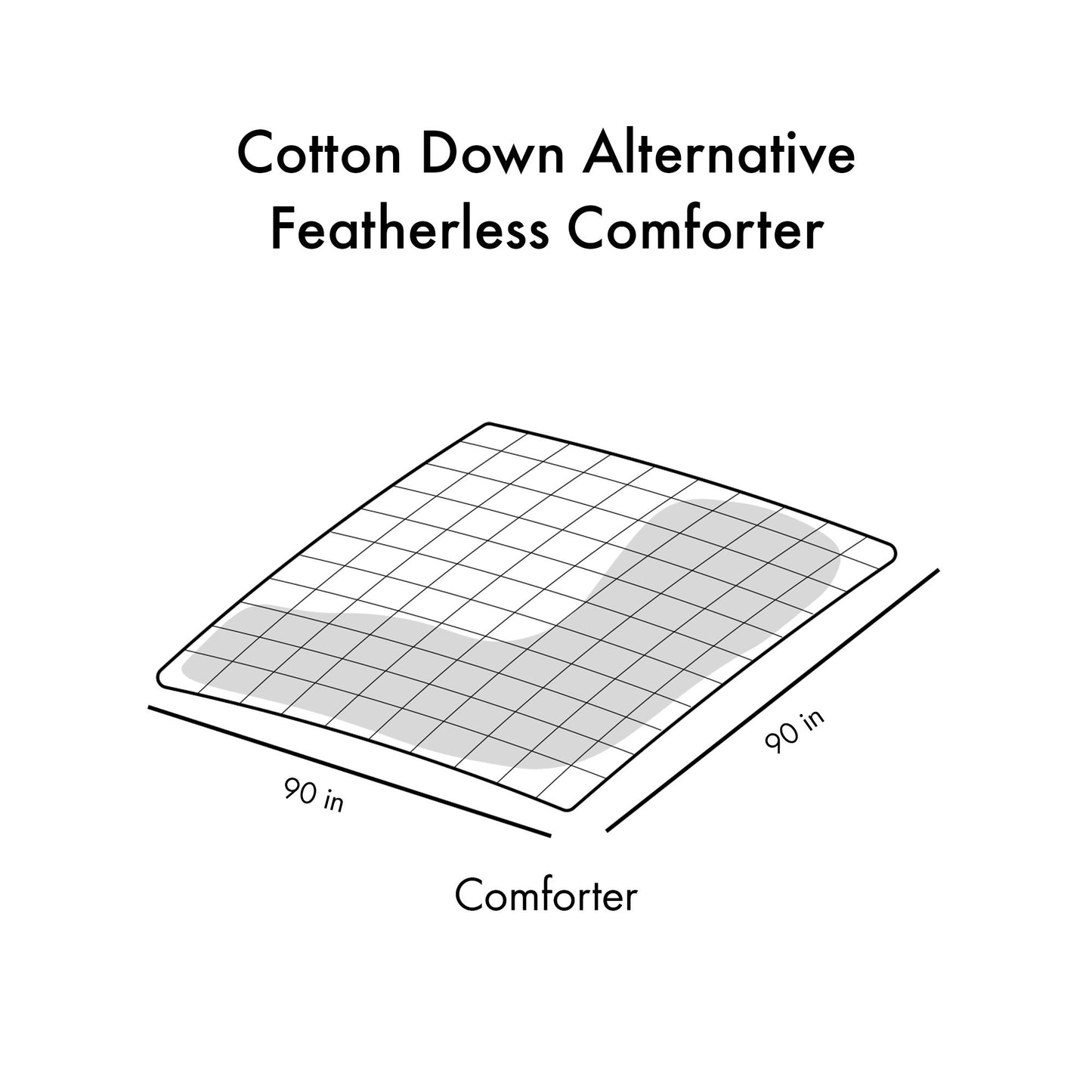 Full/Queen Cotton Down Alternative Featherless Comforter image 16