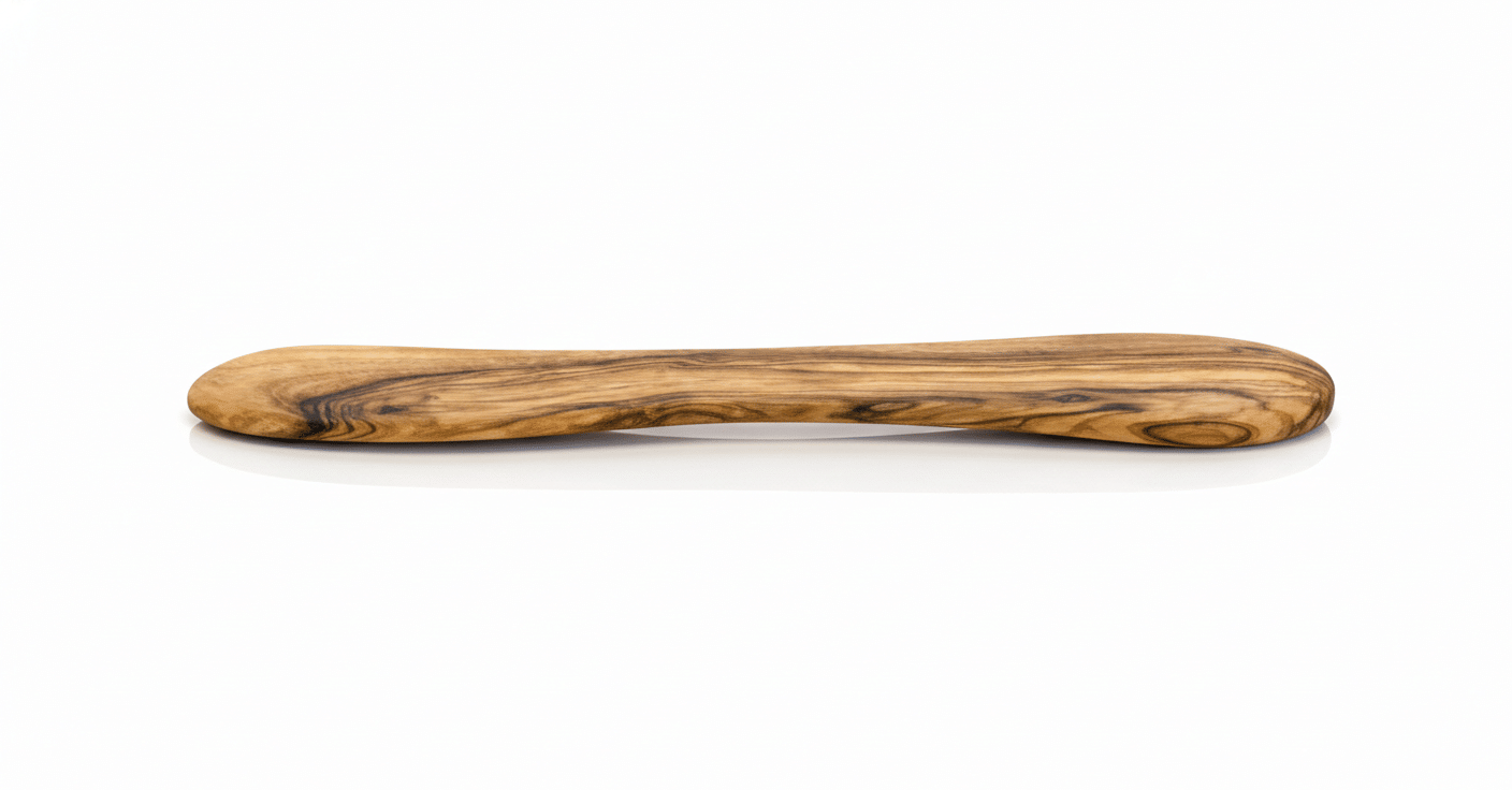 Handcrafted Mediterranean Olive Wood Butter Knife - Premium Natural Wooden Spreader for Butter, Cream Cheese, Jams and D image 8