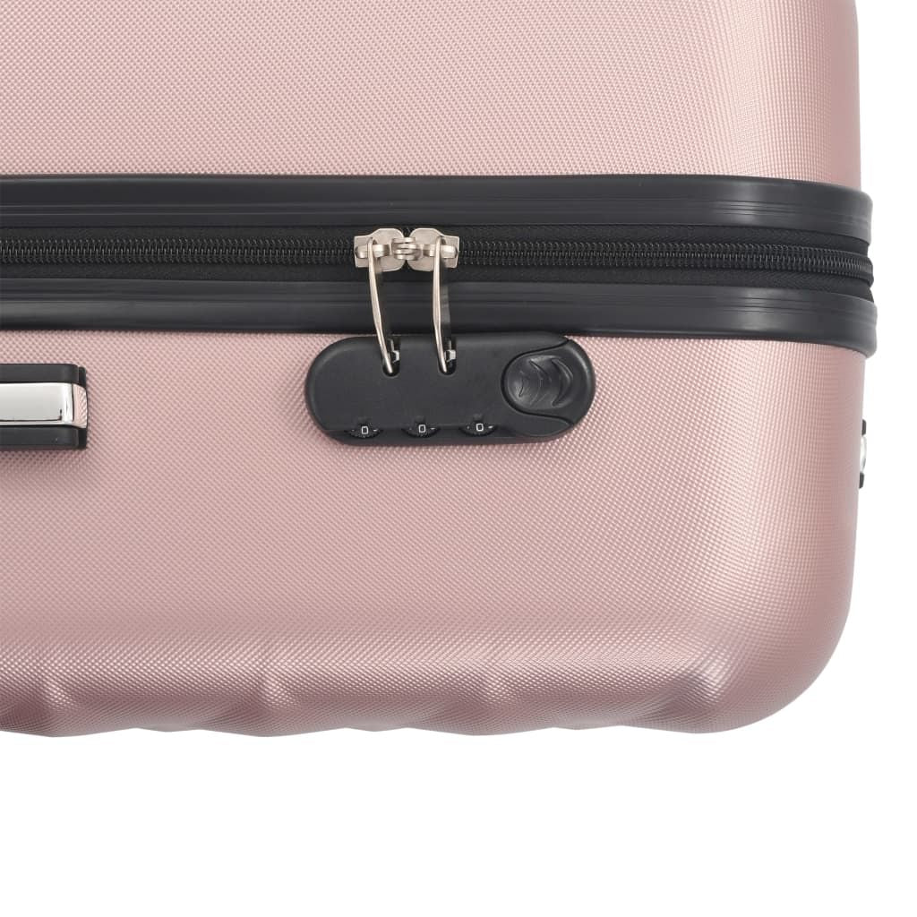 Hardcase Trolley Set 3 pcs Rose Gold ABS image 8