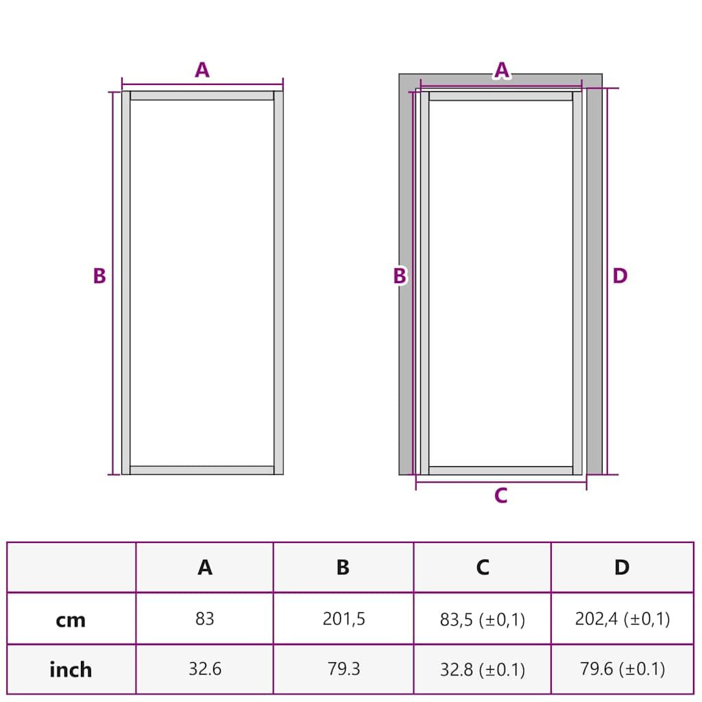 Interior Door Black 32.7"x79.3" Tempered Glass&Aluminum Slim image 9