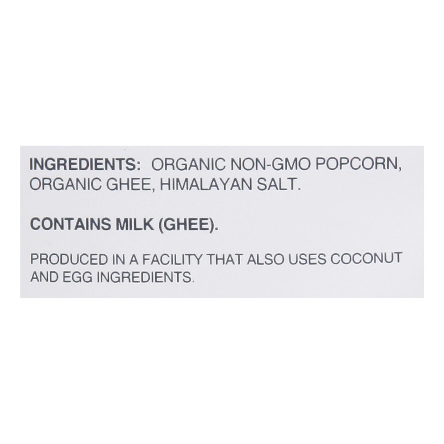 Lesser Evil - Popcorn Oh My Ghee - Case Of 12-4.6 Oz image 3