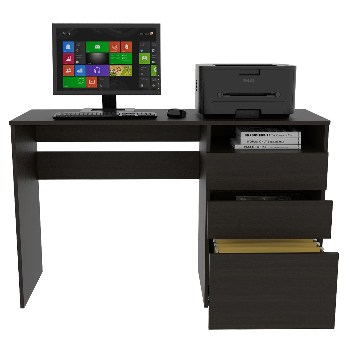 Louisiana Writing Computer Desk, Three Drawers image 9