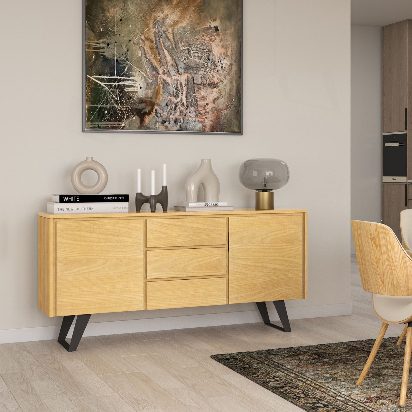 Lowry - Sideboard Buffet - Oak Veneer image 9