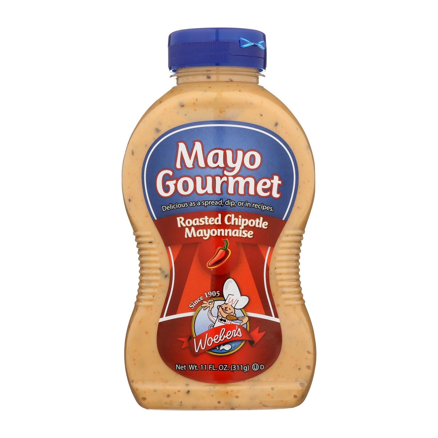 Mayo Gourmet Roasted Chipotle Mayonnaise - Case Of 6 - 11 Oz. image 1