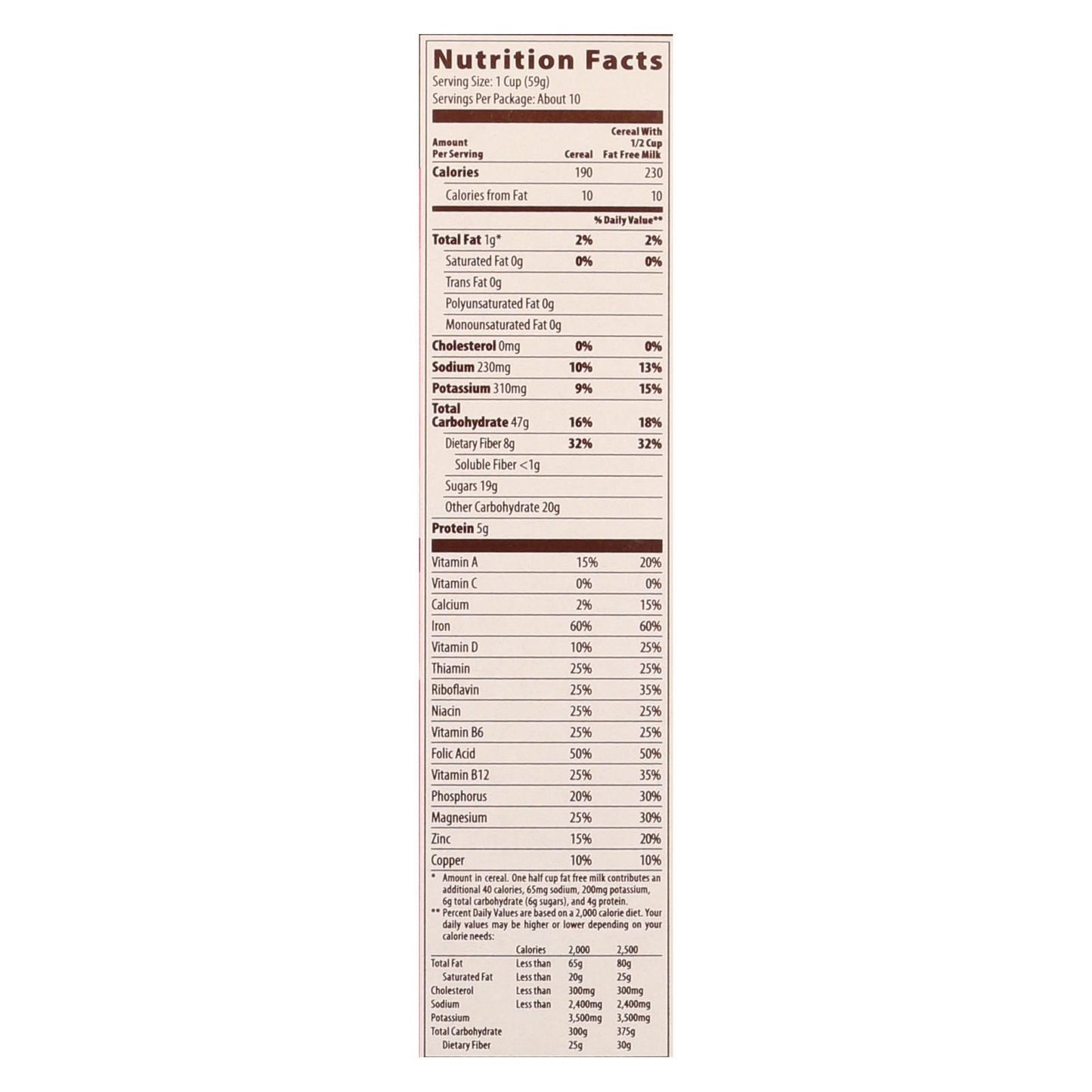 Mom's Best Raisin Bran Cereals - Case Of 10 - 22 Oz image 3