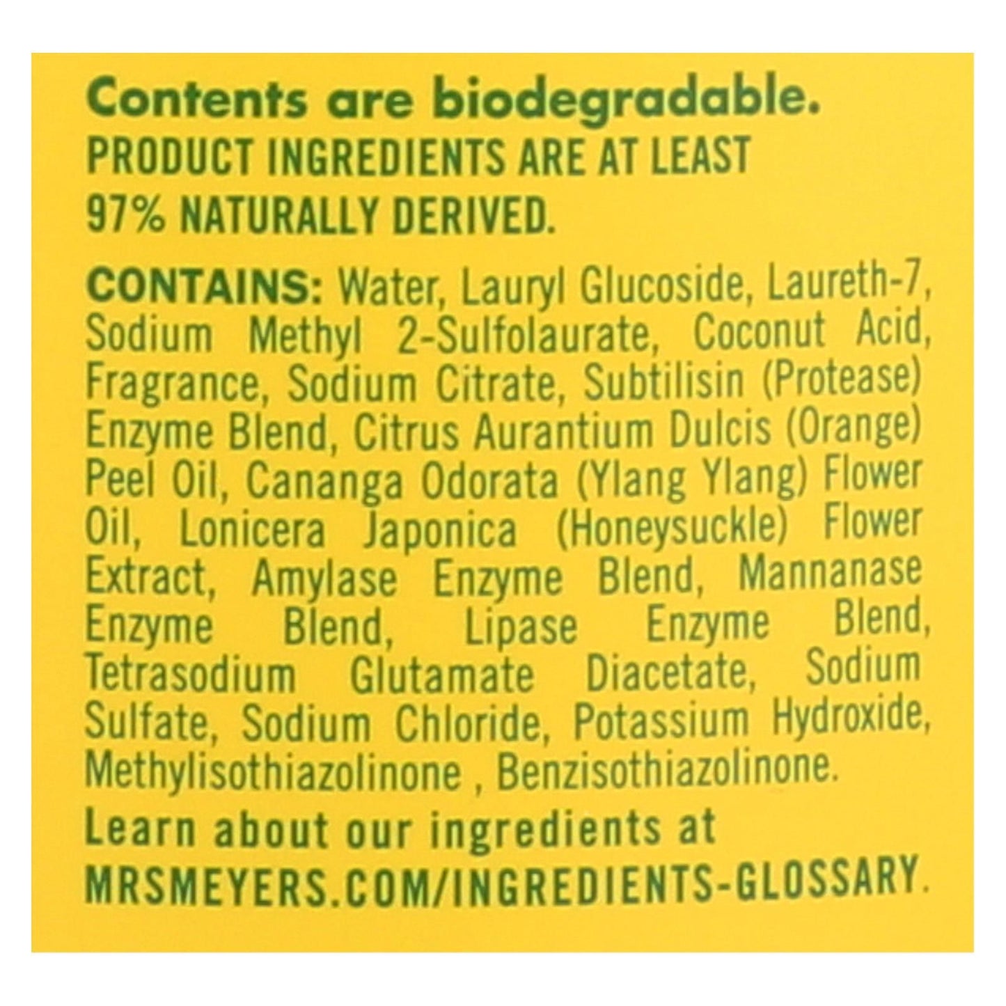 Mrs. Meyer's Clean Day - Laundry Detergent - Honeysuckle - Case Of 6 - 64 Fl Oz. image 2