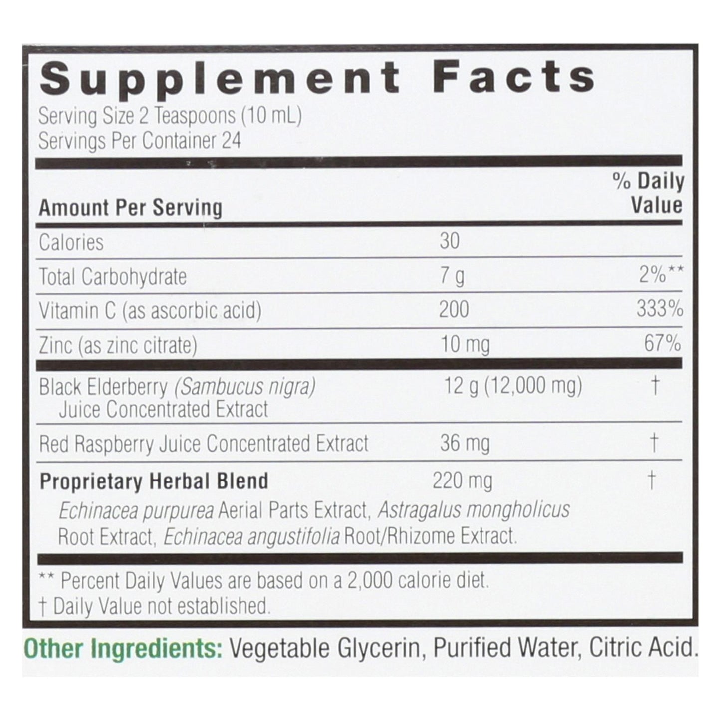 Nature's Answer - Sambucus Immune Support - 8 Oz image 2